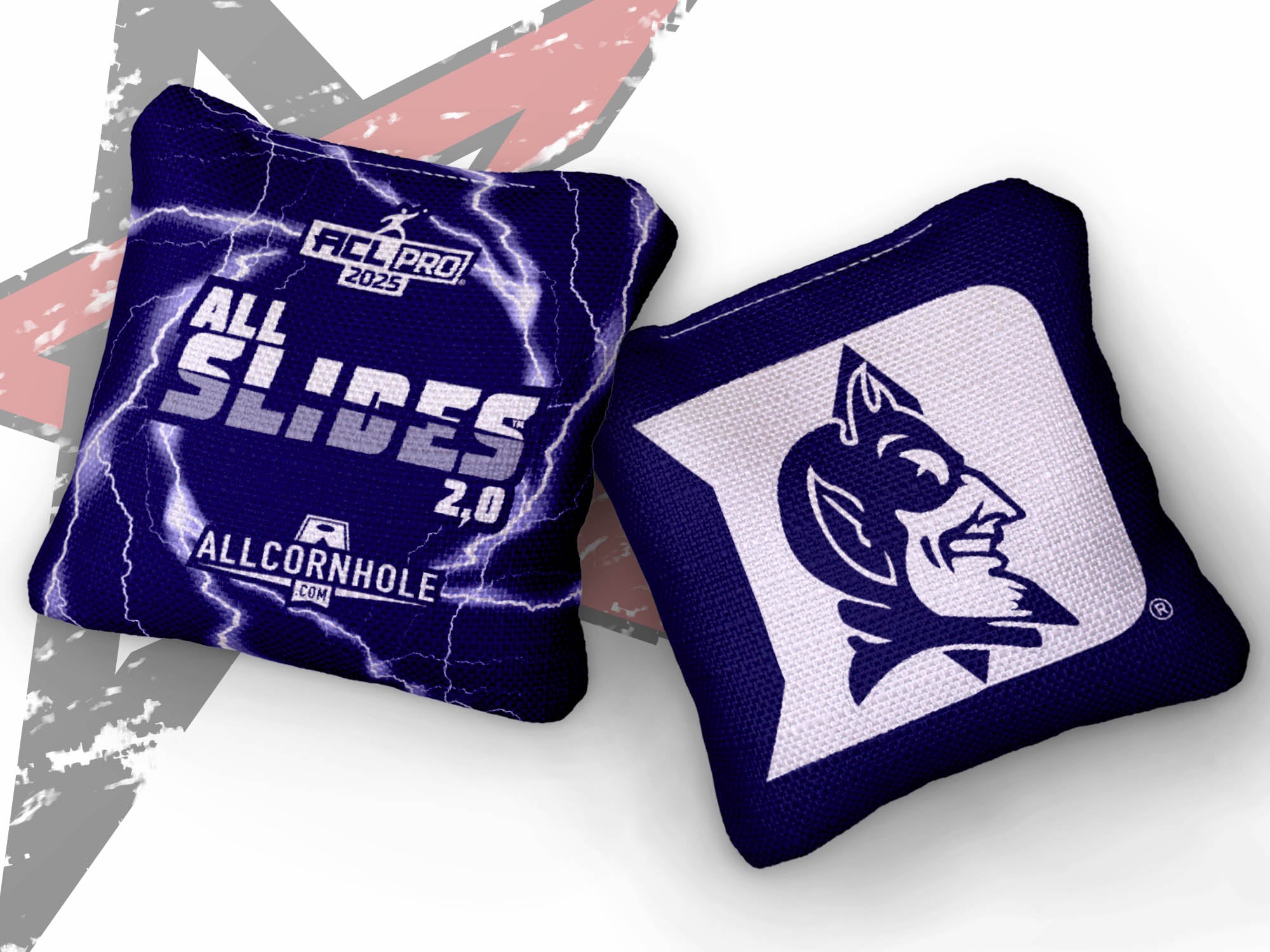 Officially Licensed Collegiate Cornhole Bags - AllCornhole All-Slide 2.0 - Set of 4 - Duke University