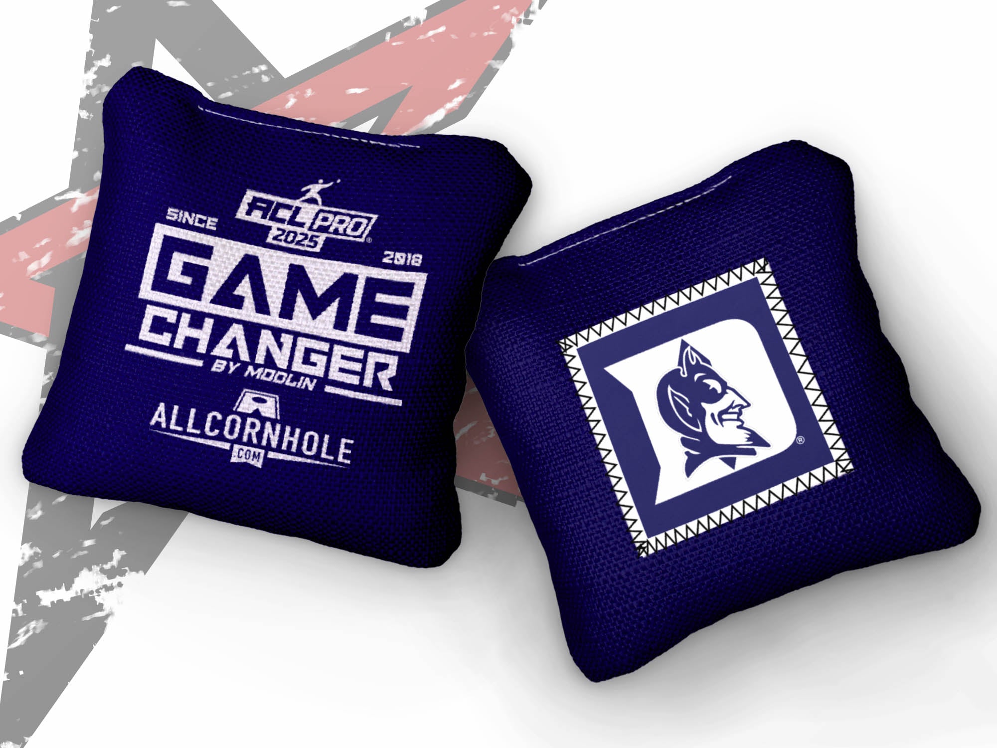 Officially Licensed Collegiate Cornhole Bags - AllCornhole Game Changers - Set of 4 - Duke University