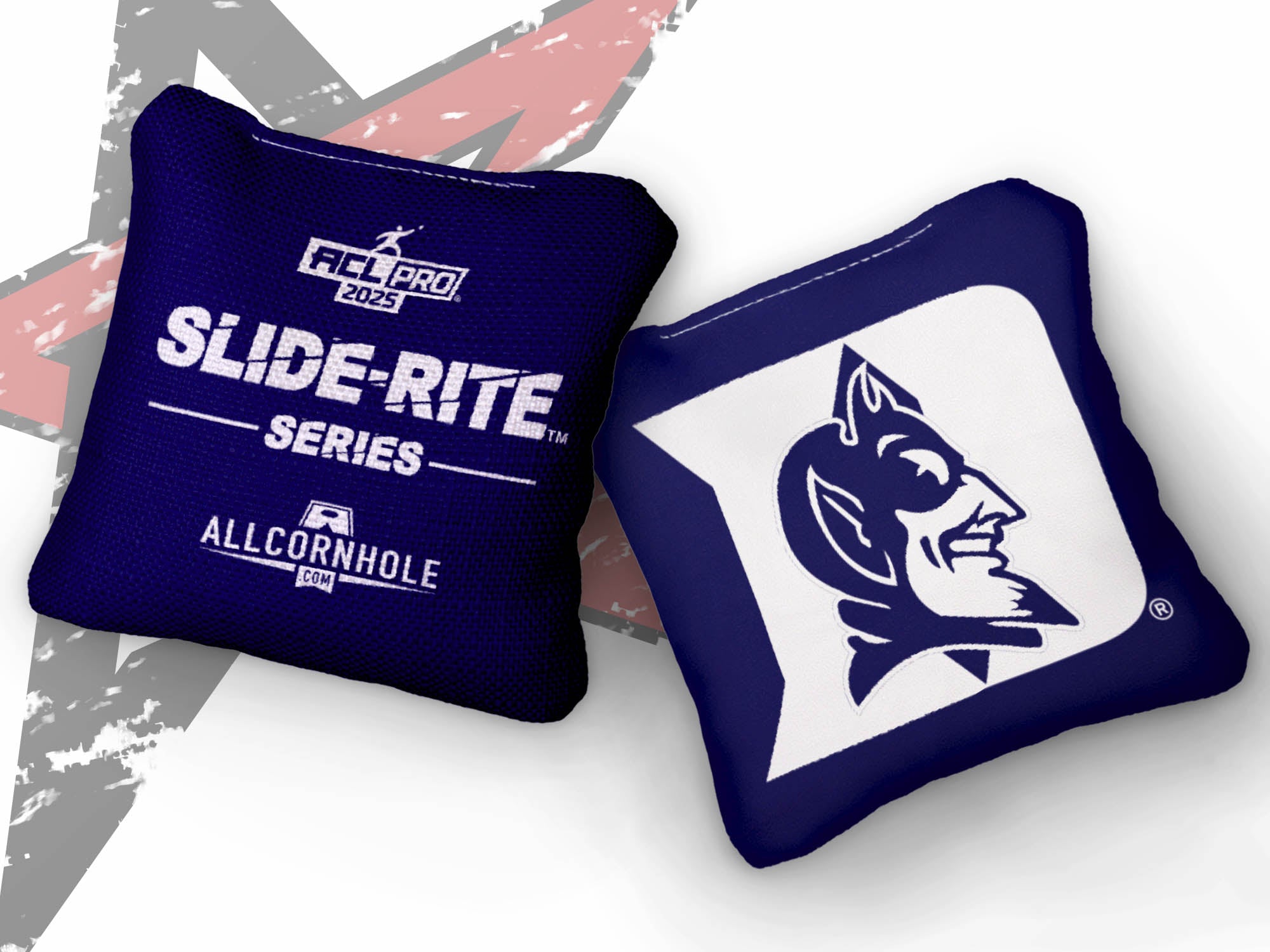 Officially Licensed Collegiate Cornhole Bags - AllCornhole Slide Rite - Set of 4 - Duke University