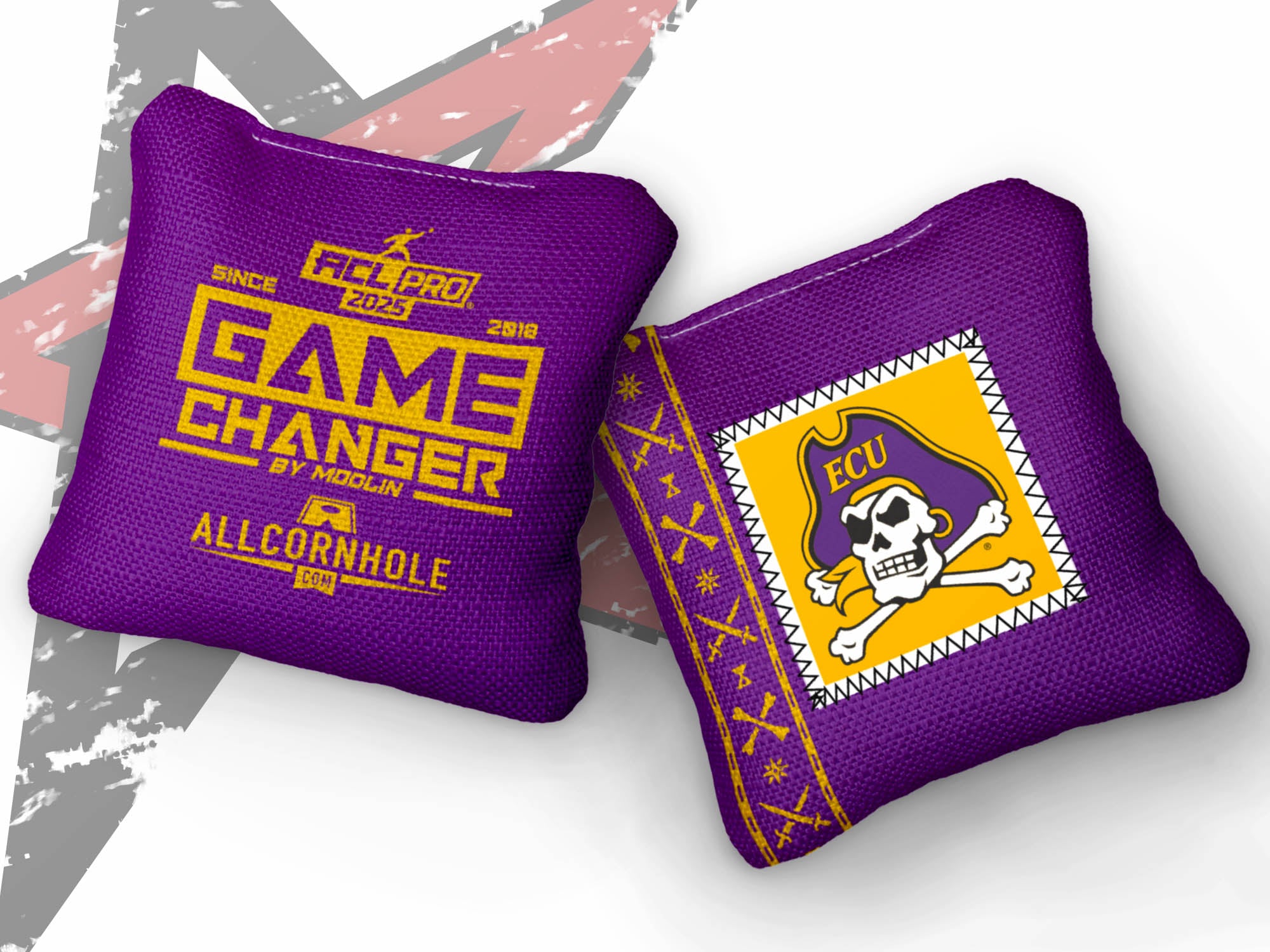 Officially Licensed Collegiate Cornhole Bags - AllCornhole Game Changers - Set of 4 - East Carolina University