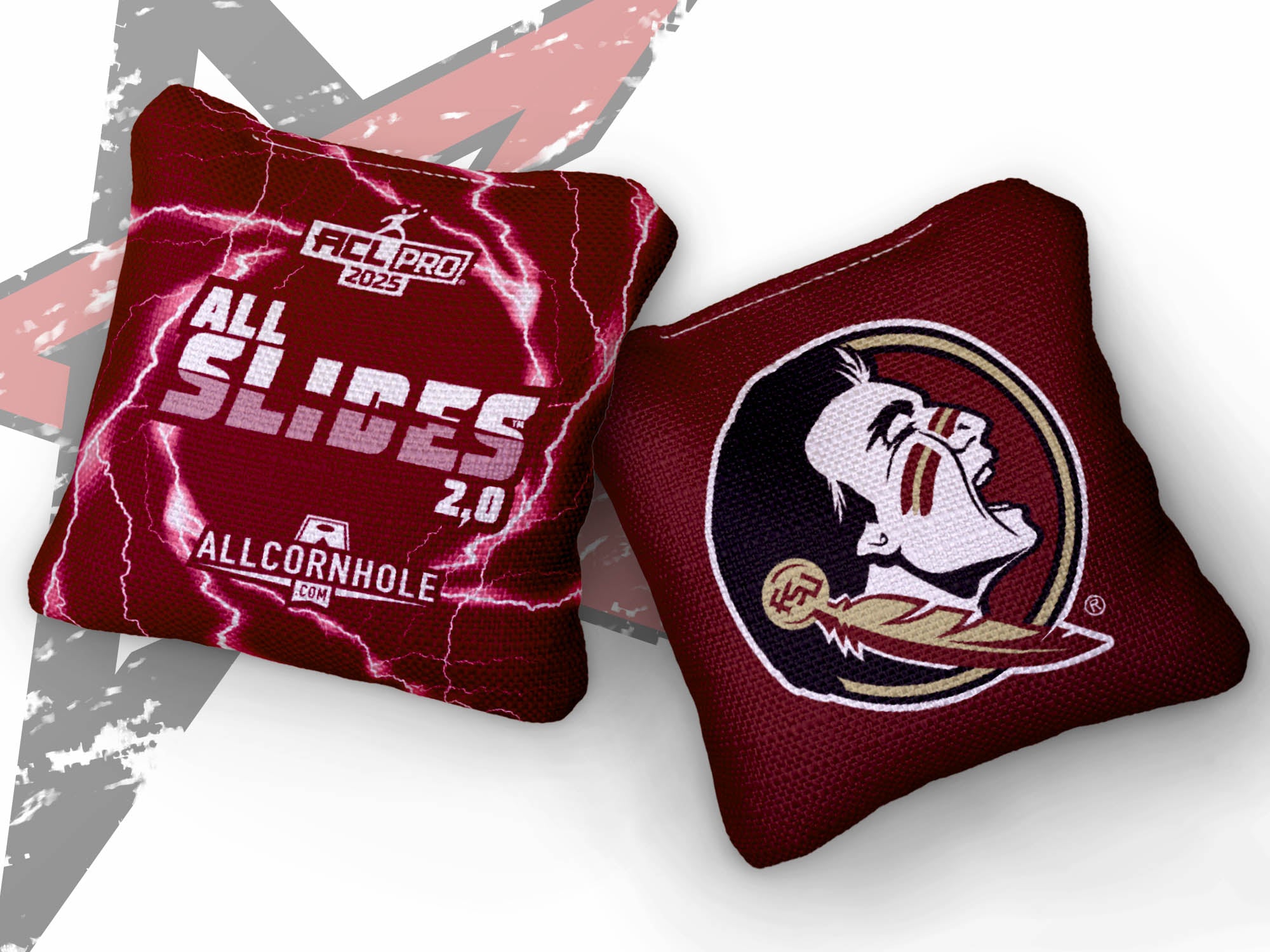 Officially Licensed Collegiate Cornhole Bags - AllCornhole All-Slide 2.0 - Set of 4 - Florida State University