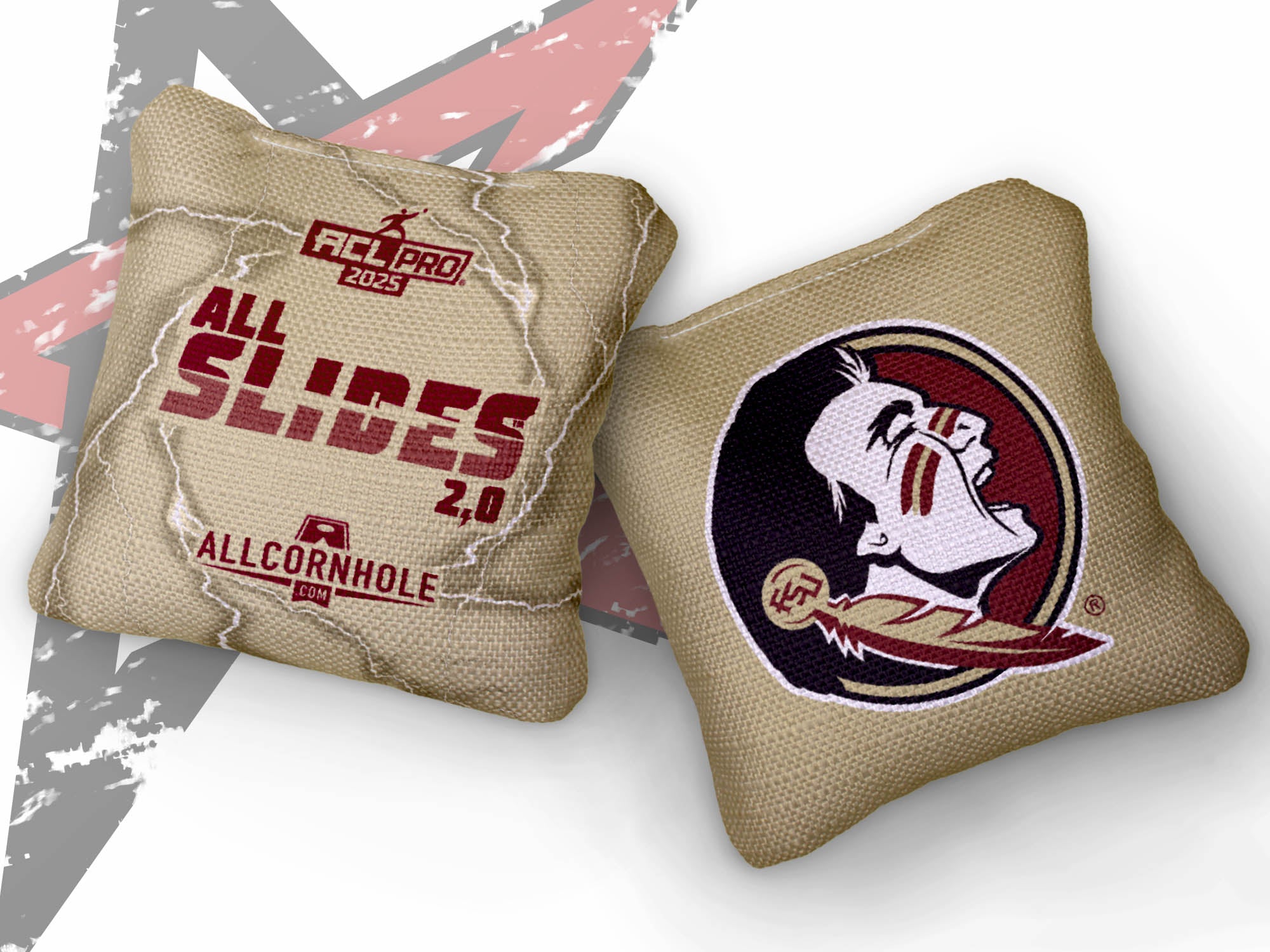 Officially Licensed Collegiate Cornhole Bags - AllCornhole All-Slide 2.0 - Set of 4 - Florida State University