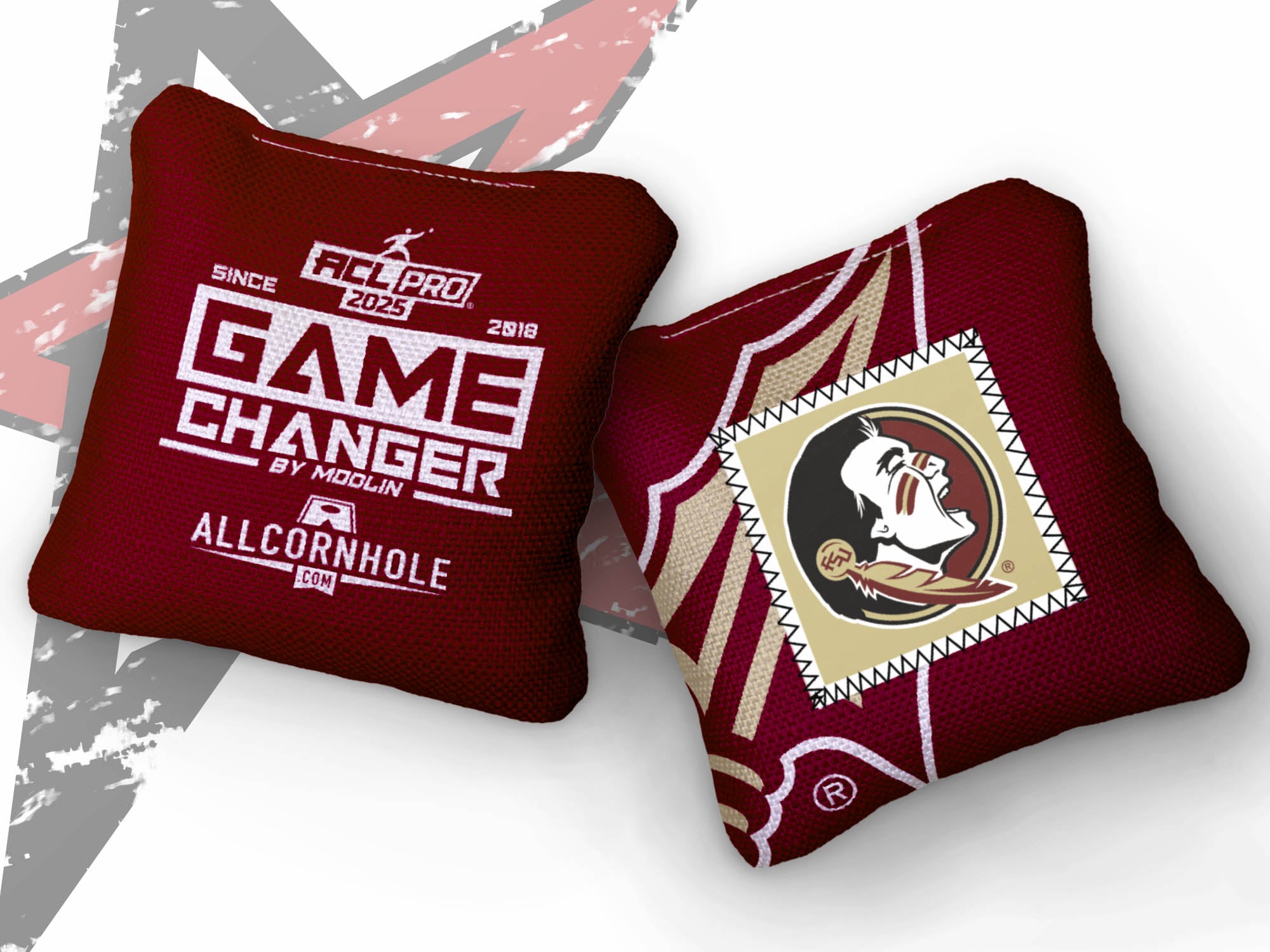 Officially Licensed Collegiate Cornhole Bags - AllCornhole Game Changers - Set of 4 - Florida State University