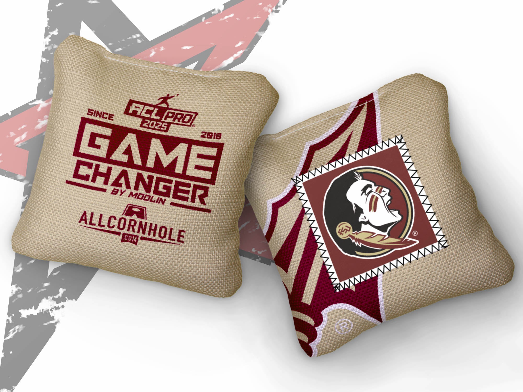 Officially Licensed Collegiate Cornhole Bags - AllCornhole Game Changers - Set of 4 - Florida State University