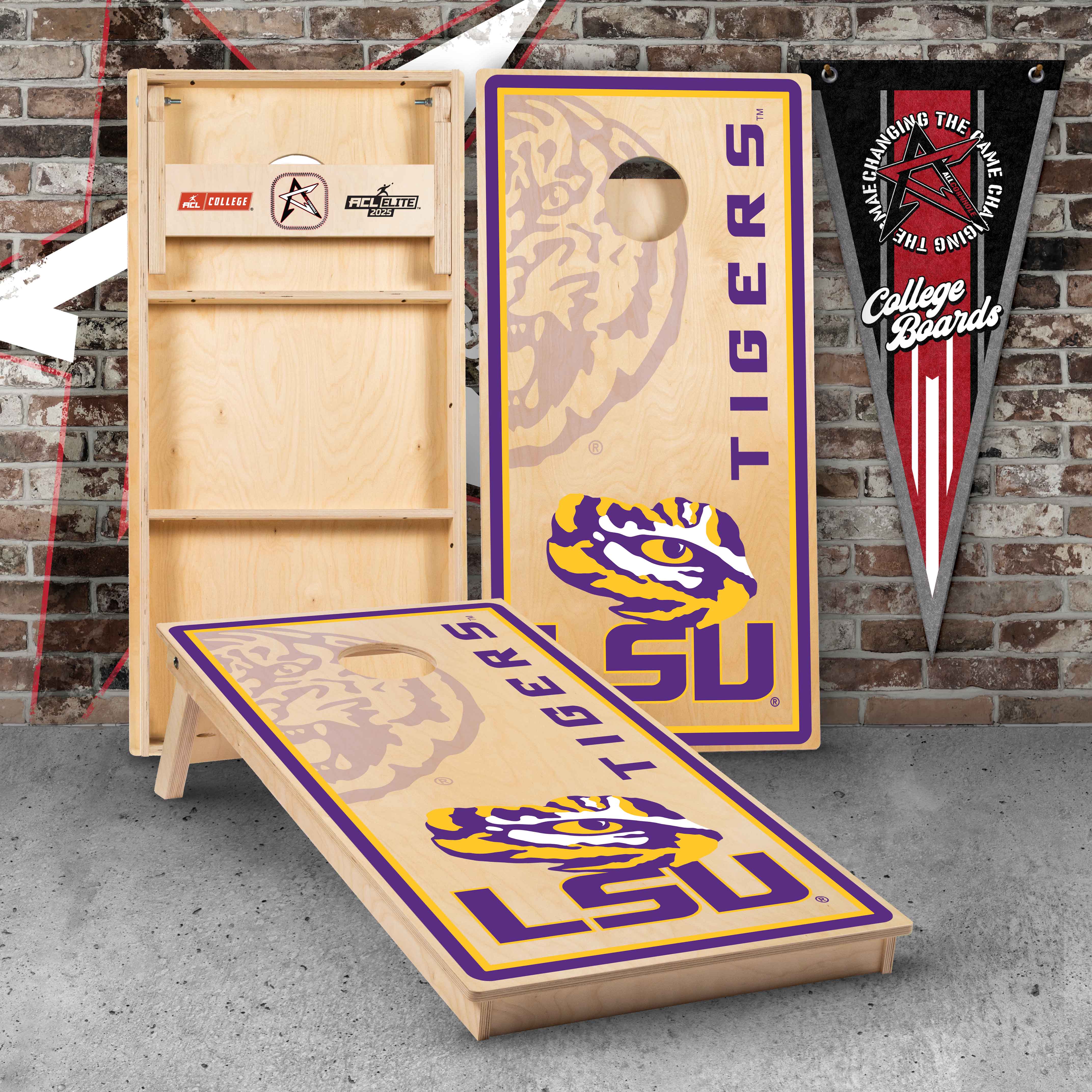 Officially Licensed Collegiate Cornhole Boards - Louisiana State University