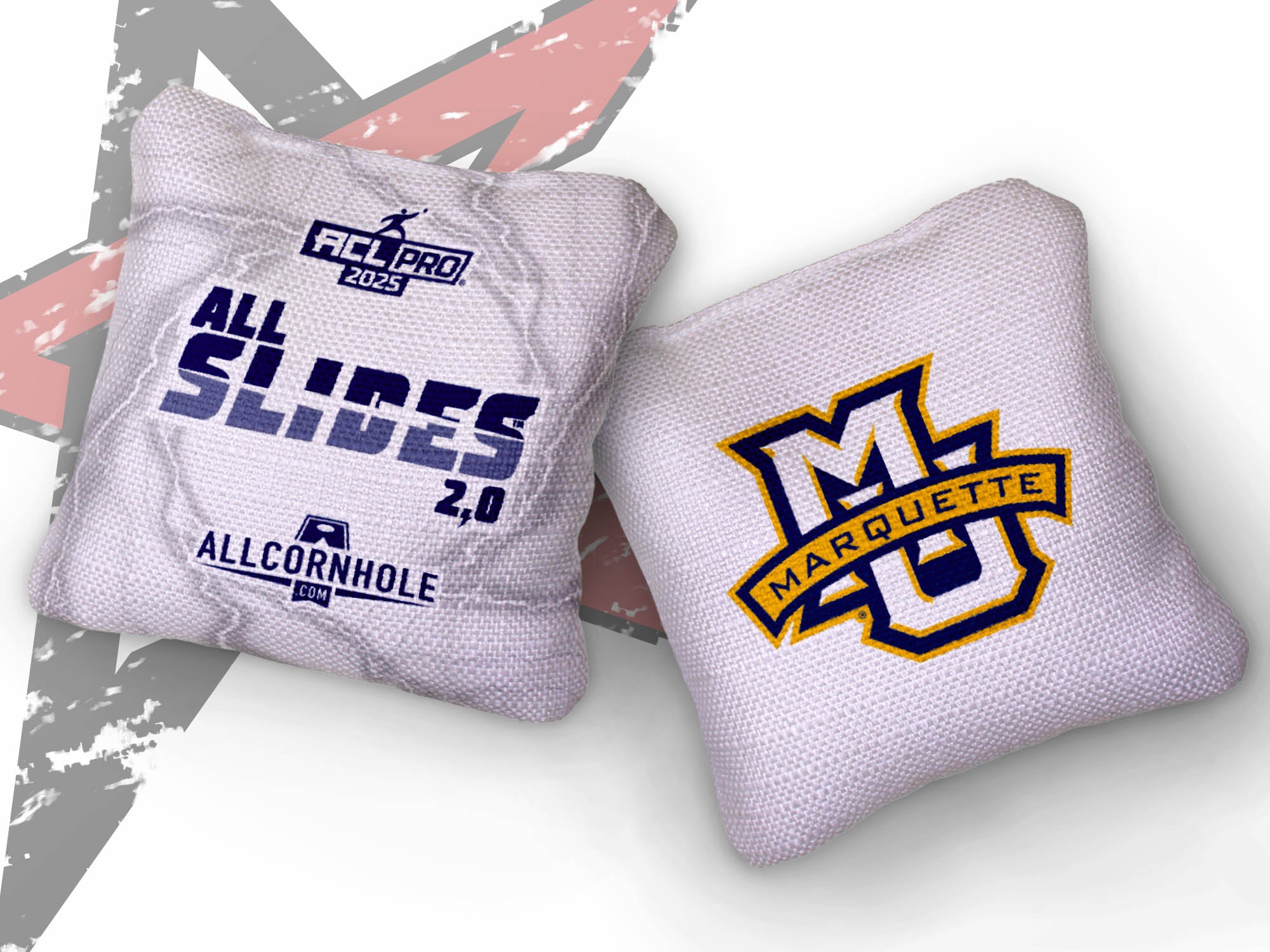 Officially Licensed Collegiate Cornhole Bags - AllCornhole All-Slide 2.0 - Set of 4 - Marquette University