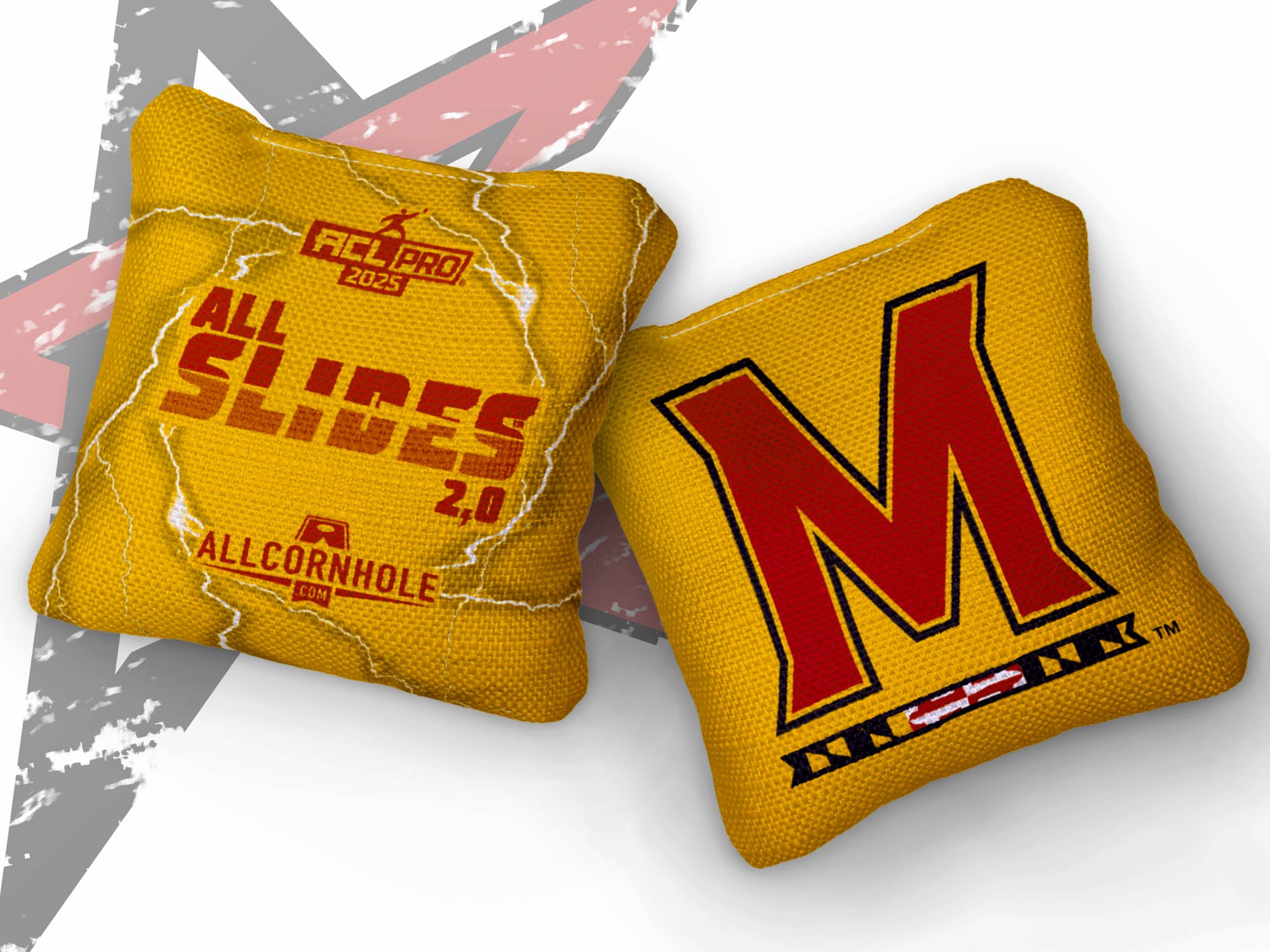 Officially Licensed Collegiate Cornhole Bags - AllCornhole All-Slide 2.0 - Set of 4 - University of Maryland