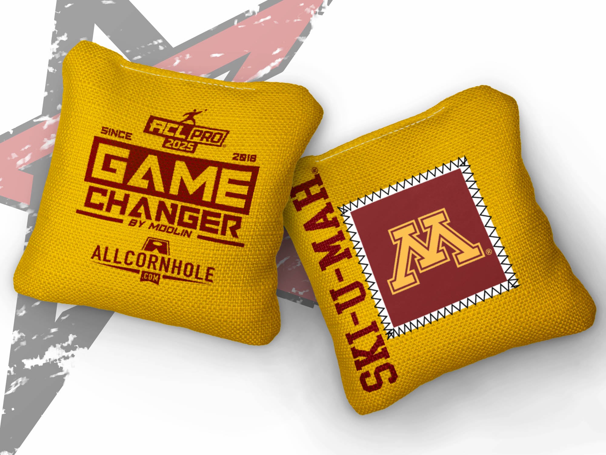 Officially Licensed Collegiate Cornhole Bags - AllCornhole Game Changers - Set of 4 - University of Minnesota