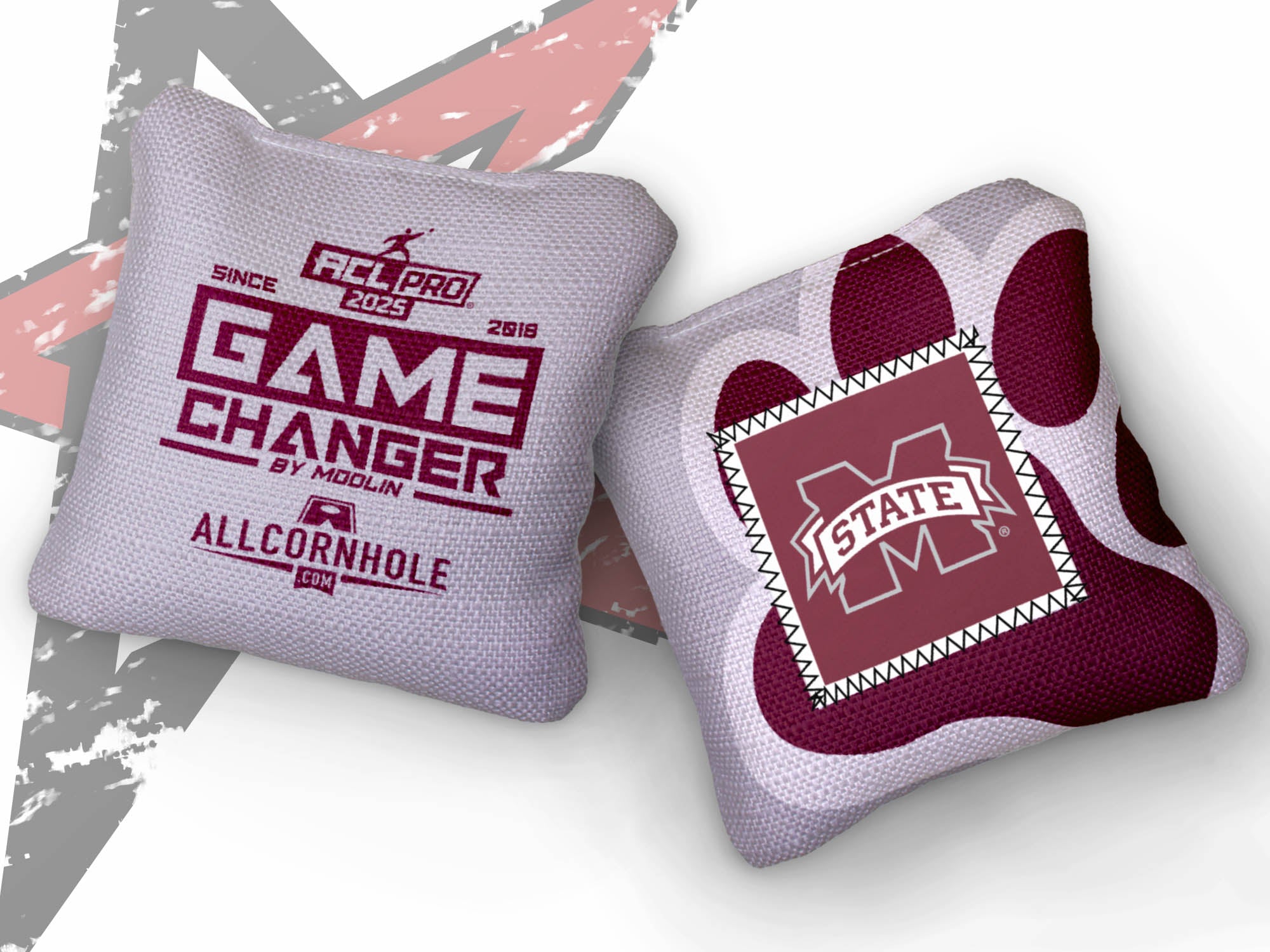 Officially Licensed Collegiate Cornhole Bags - AllCornhole Game Changers - Set of 4 - Mississippi State University