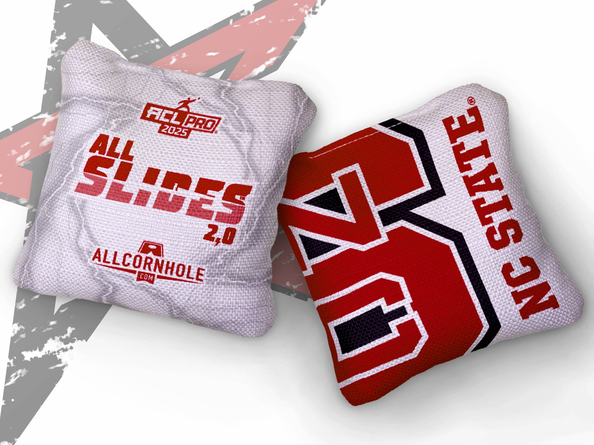 Officially Licensed Collegiate Cornhole Bags - AllCornhole All-Slide 2.0 - Set of 4 - North Carolina State University