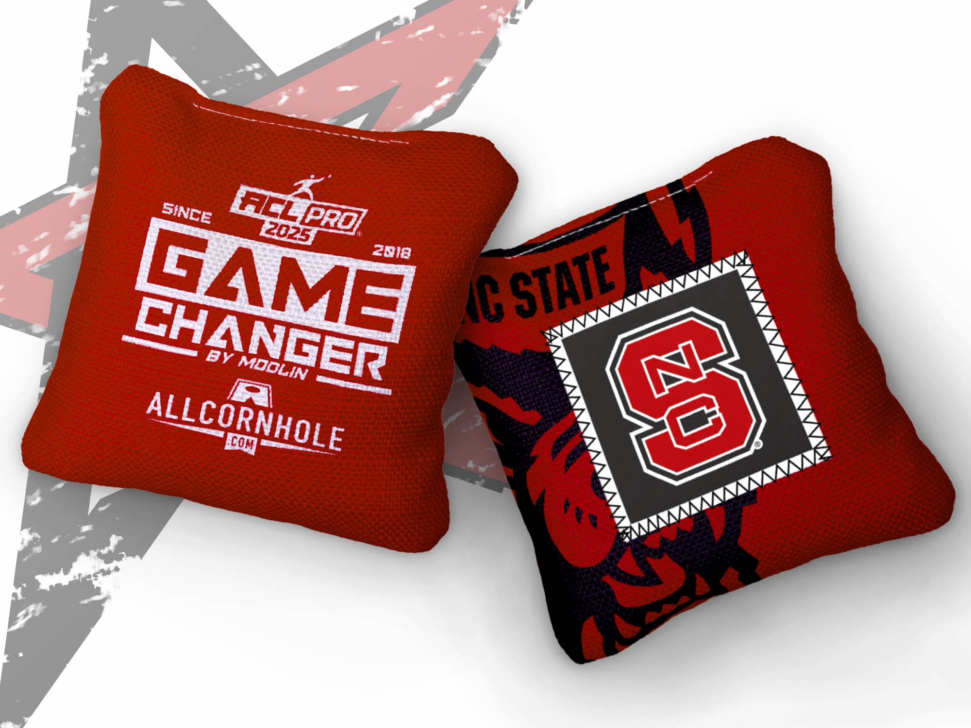 Officially Licensed Collegiate Cornhole Bags - AllCornhole Game Changers - Set of 4 - North Carolina State University