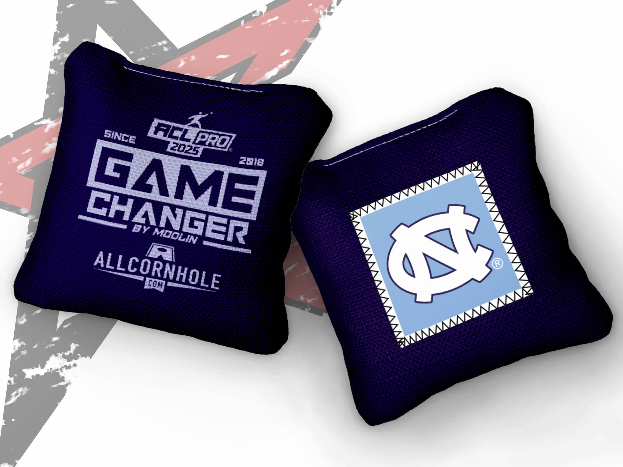 Officially Licensed Collegiate Cornhole Bags - AllCornhole Game Changers - Set of 4 - University of North Carolina