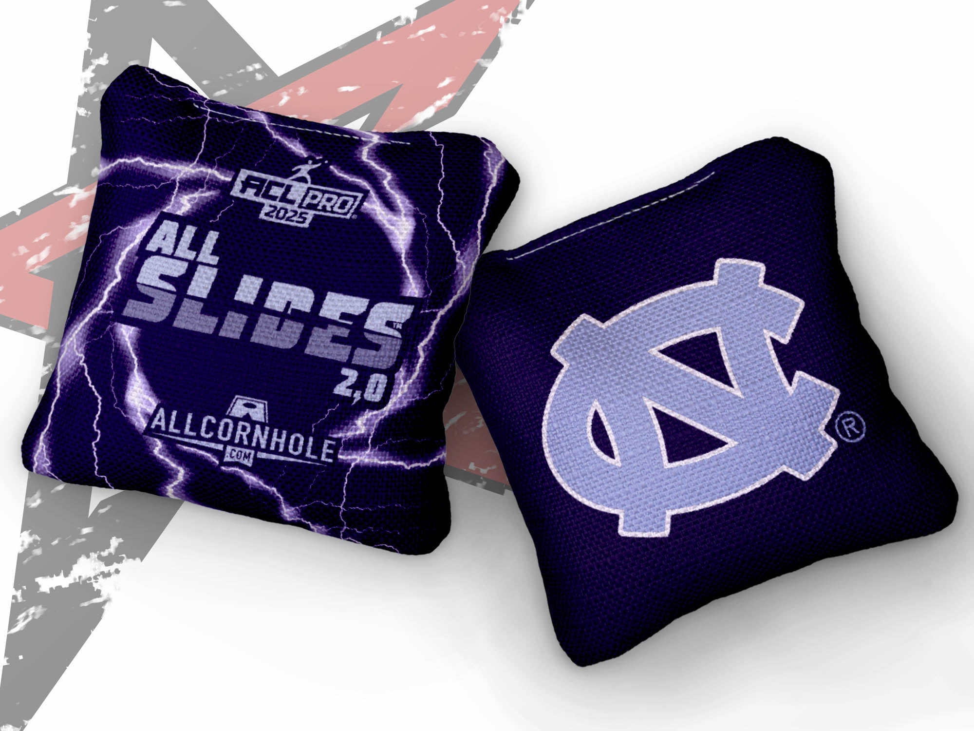 Officially Licensed Collegiate Cornhole Bags - AllCornhole All-Slide 2.0 - Set of 4 - University of North Carolina