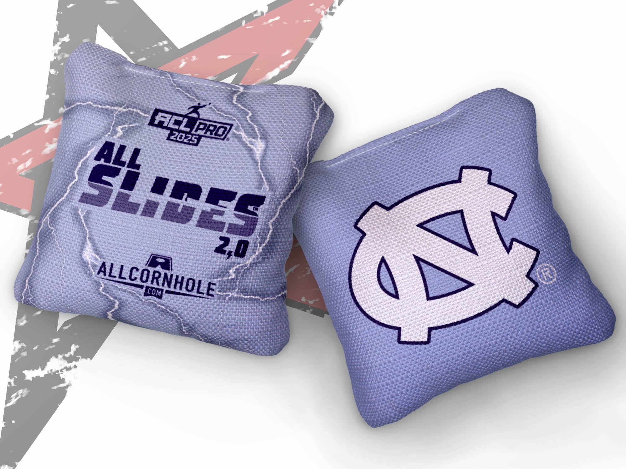 Officially Licensed Collegiate Cornhole Bags - AllCornhole All-Slide 2.0 - Set of 4 - University of North Carolina