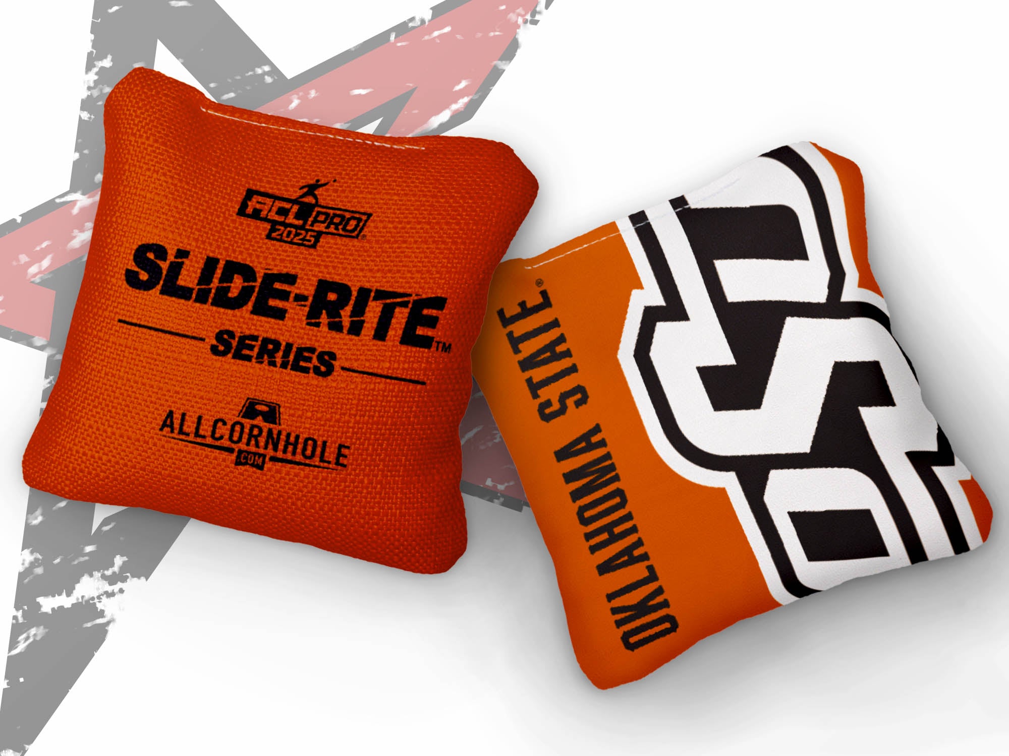 Officially Licensed Collegiate Cornhole Bags - AllCornhole Slide Rite - Set of 4 - Oklahoma State University