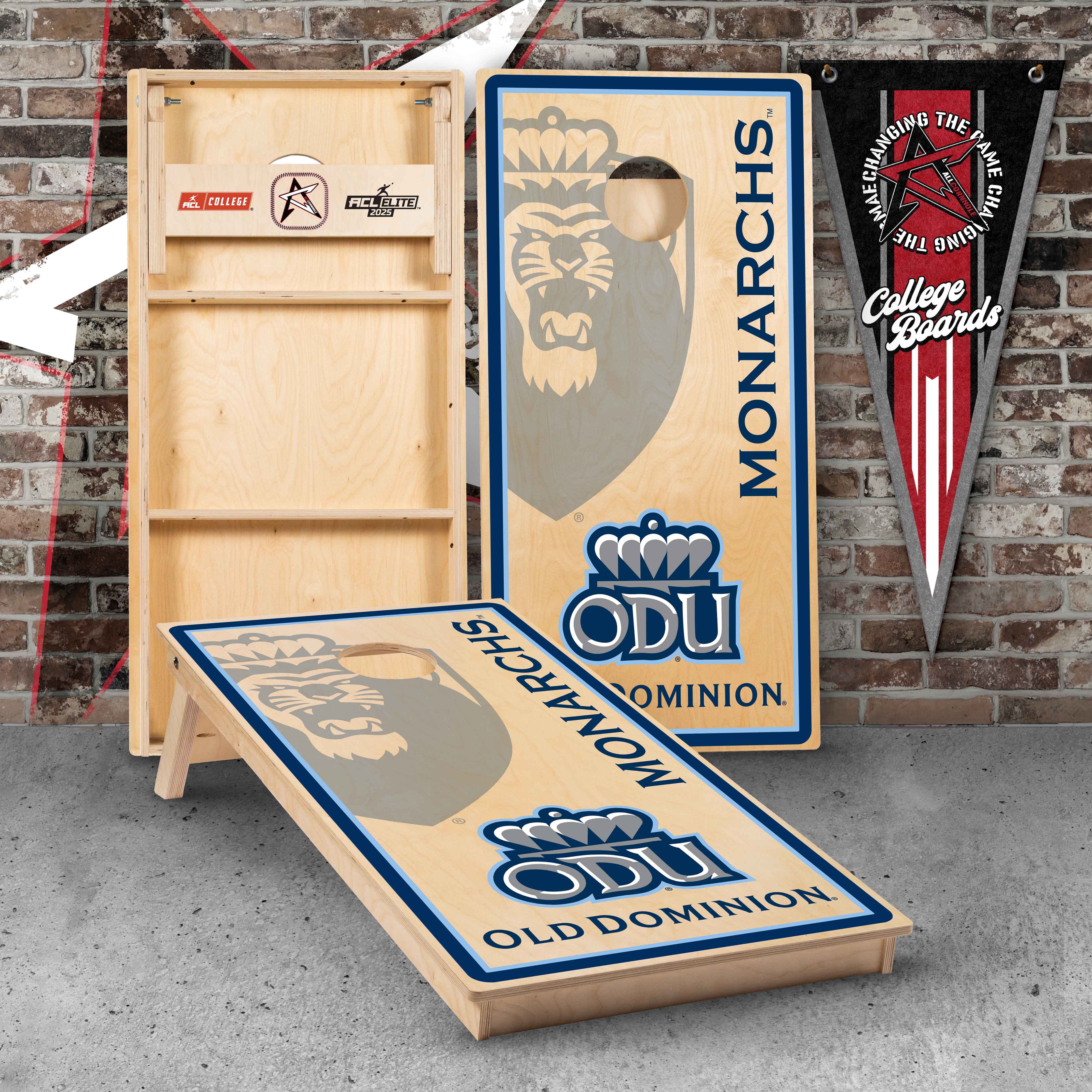 Officially Licensed Collegiate Cornhole Boards - Old Dominion University