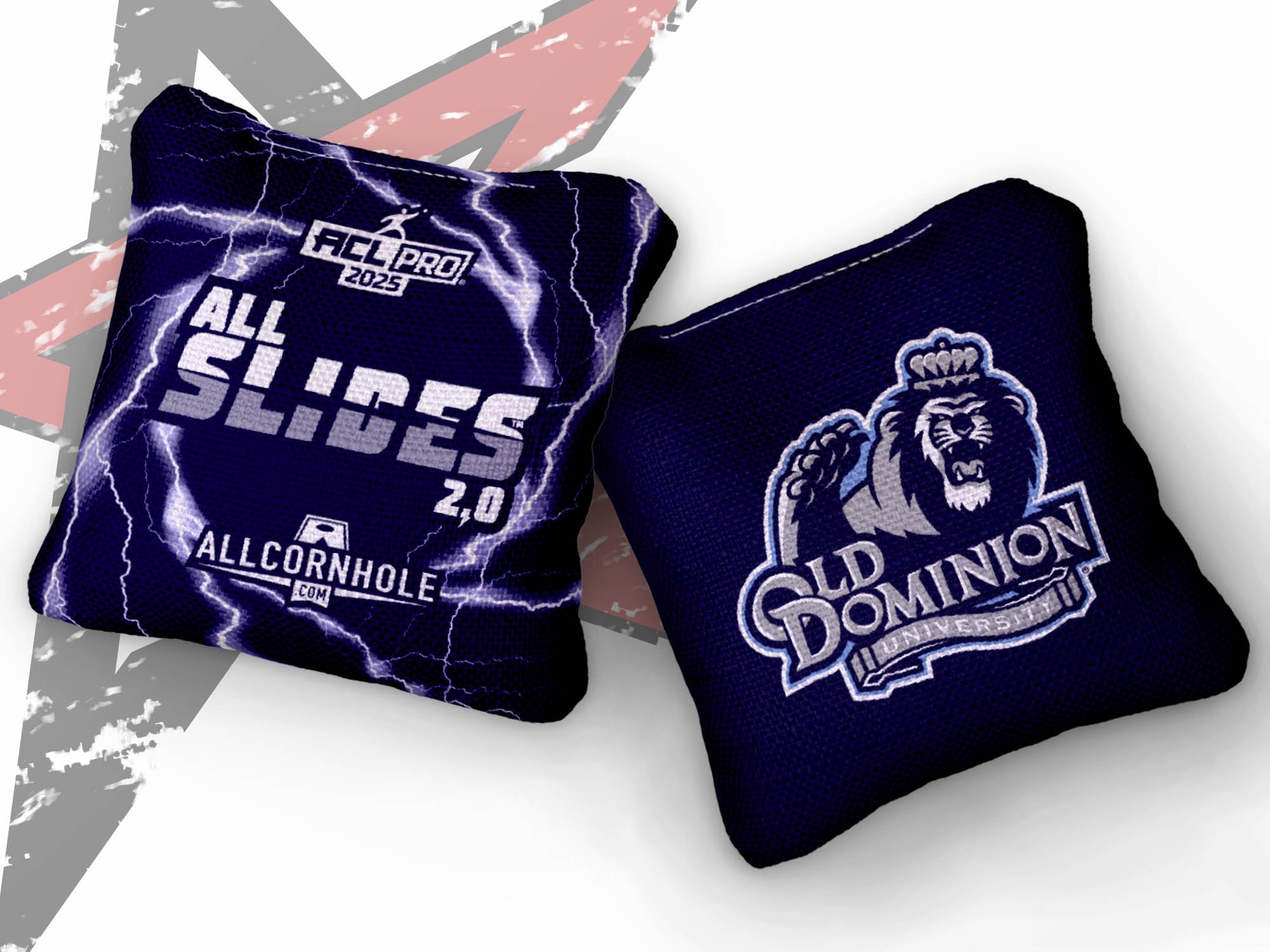 Officially Licensed Collegiate Cornhole Bags - AllCornhole All-Slide 2.0 - Set of 4 - Old Dominion University