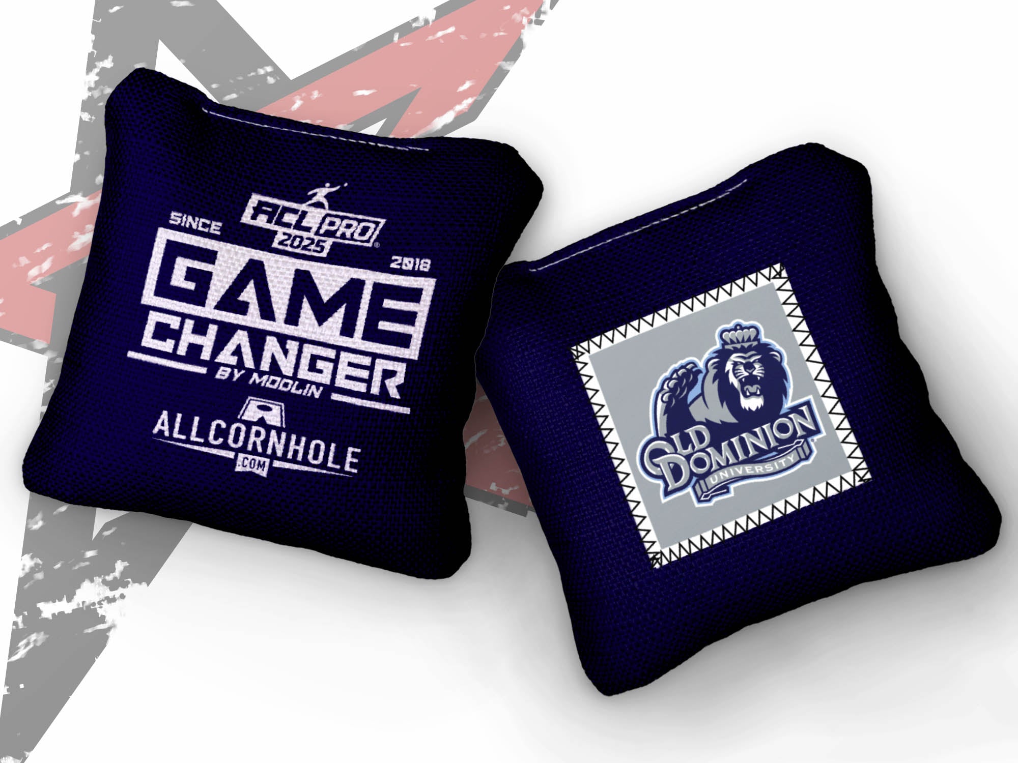 Officially Licensed Collegiate Cornhole Bags - AllCornhole Game Changers - Set of 4 - Old Dominion University