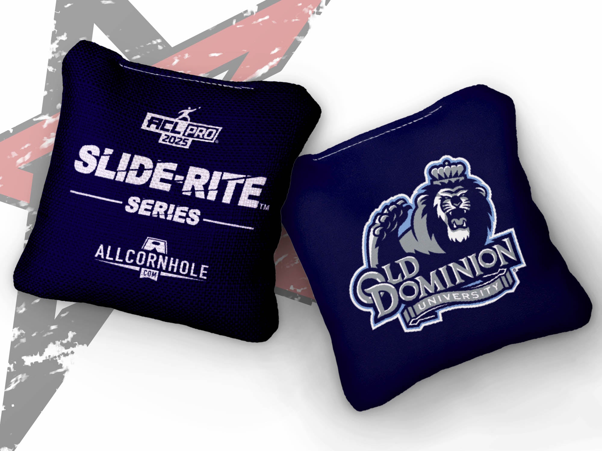 Officially Licensed Collegiate Cornhole Bags - AllCornhole Slide Rite - Set of 4 - Old Dominion University