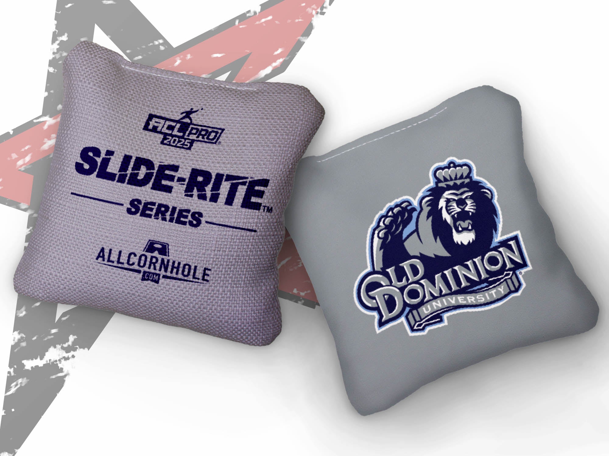 Officially Licensed Collegiate Cornhole Bags - AllCornhole Slide Rite - Set of 4 - Old Dominion University