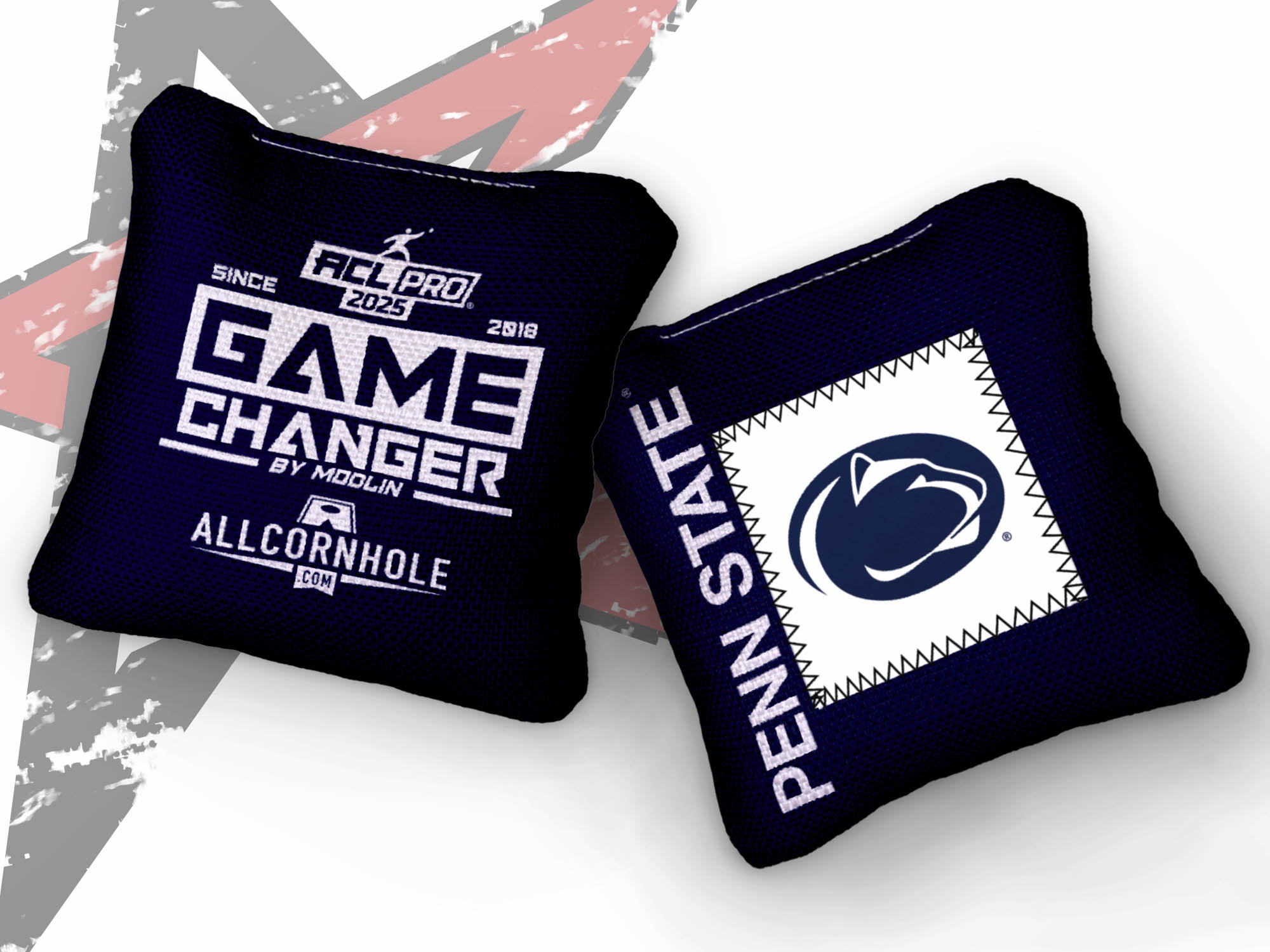 Officially Licensed Collegiate Cornhole Bags - AllCornhole Game Changers - Set of 4 -Pennsylvania State University