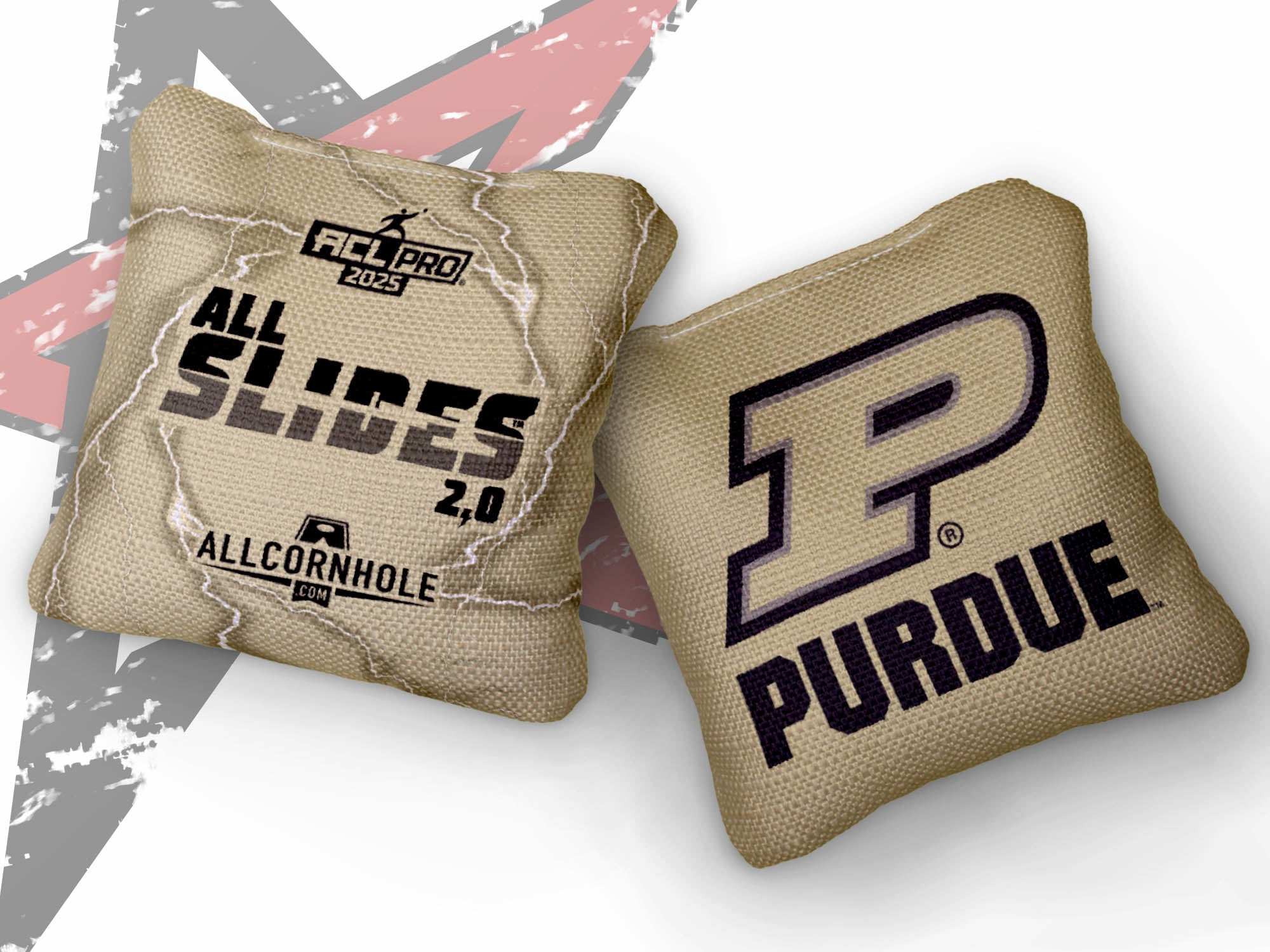 Officially Licensed Collegiate Cornhole Bags - AllCornhole All-Slide 2.0 - Set of 4 - Purdue University