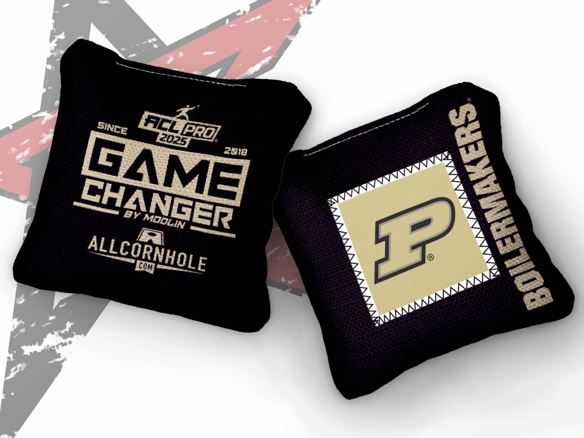 Officially Licensed Collegiate Cornhole Bags - AllCornhole Game Changers - Set of 4 - Purdue University