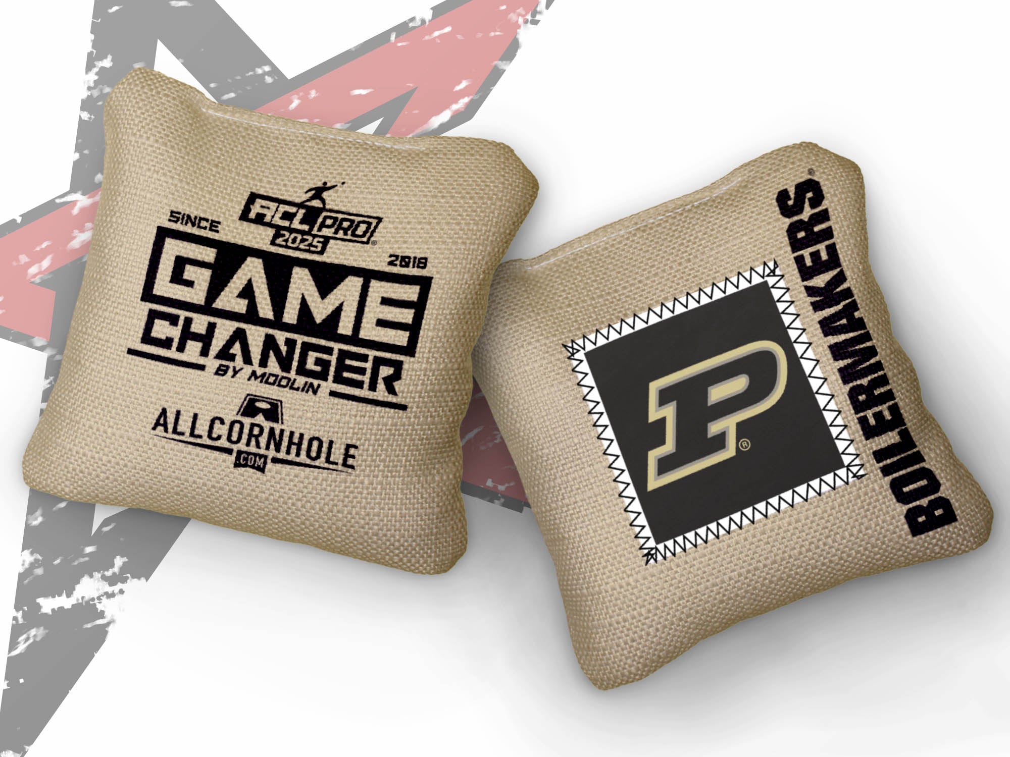 Officially Licensed Collegiate Cornhole Bags - AllCornhole Game Changers - Set of 4 - Purdue University