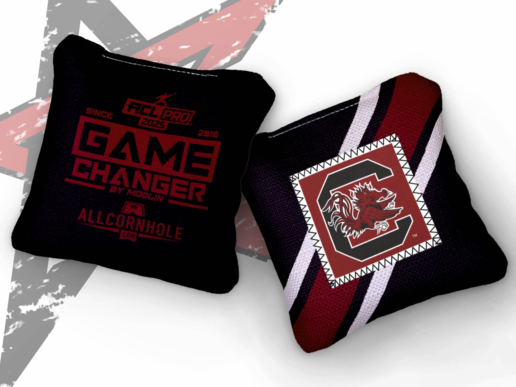 Officially Licensed Collegiate Cornhole Bags - AllCornhole Game Changers - Set of 4 - University of South Carolina