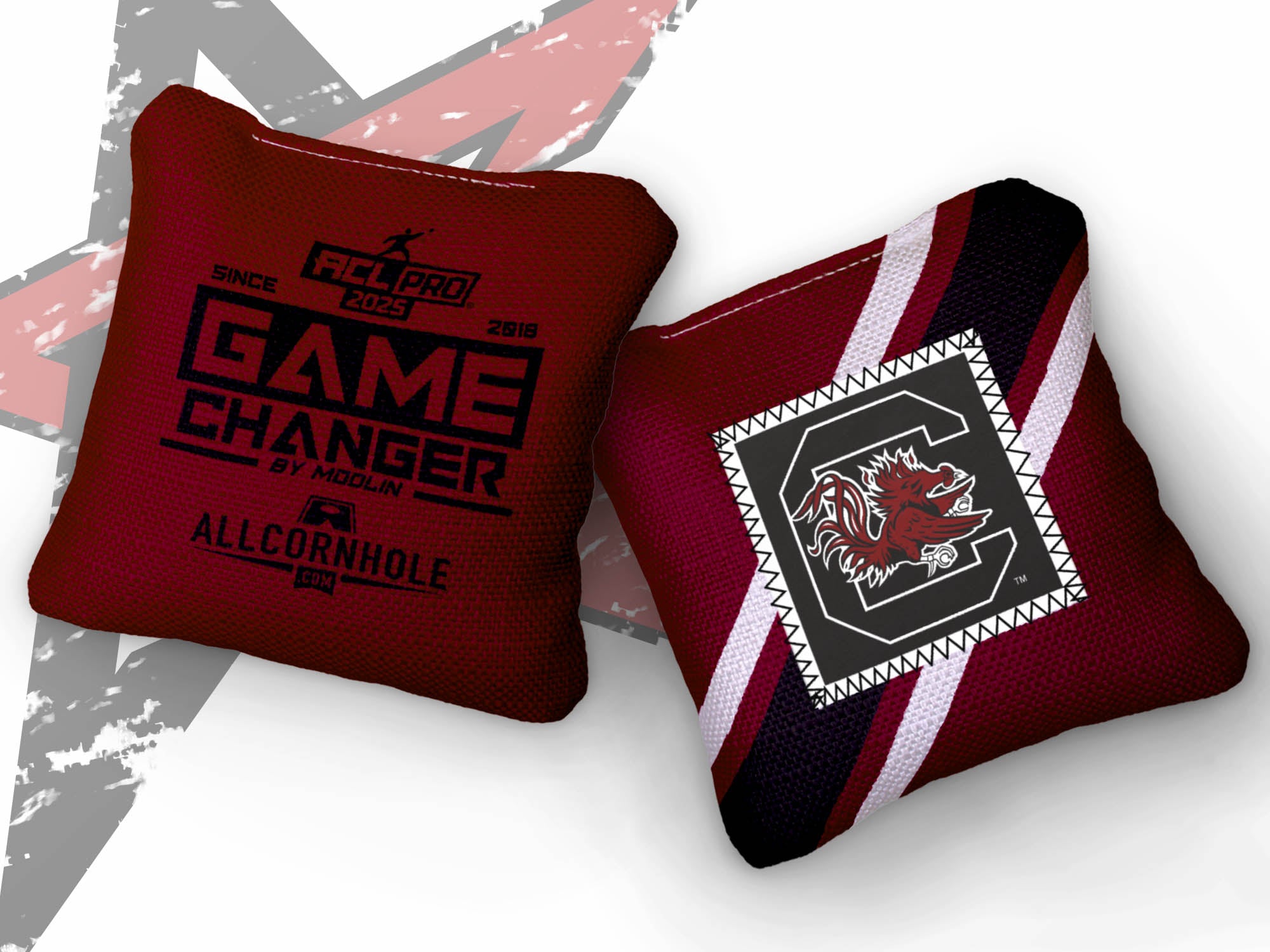 Officially Licensed Collegiate Cornhole Bags - AllCornhole Game Changers - Set of 4 - University of South Carolina