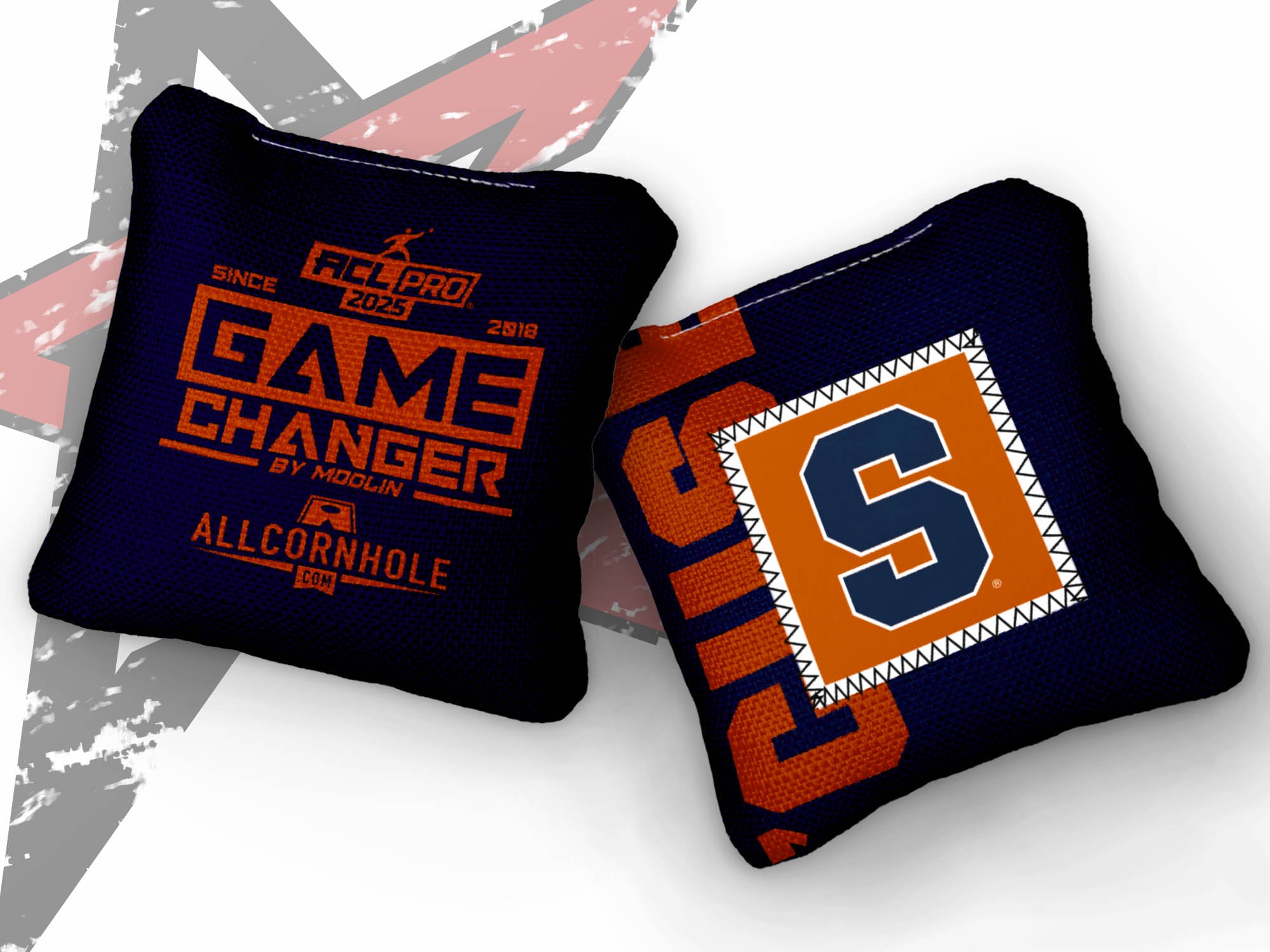 Officially Licensed Collegiate Cornhole Bags - AllCornhole Game Changers - Set of 4 - Syracuse University