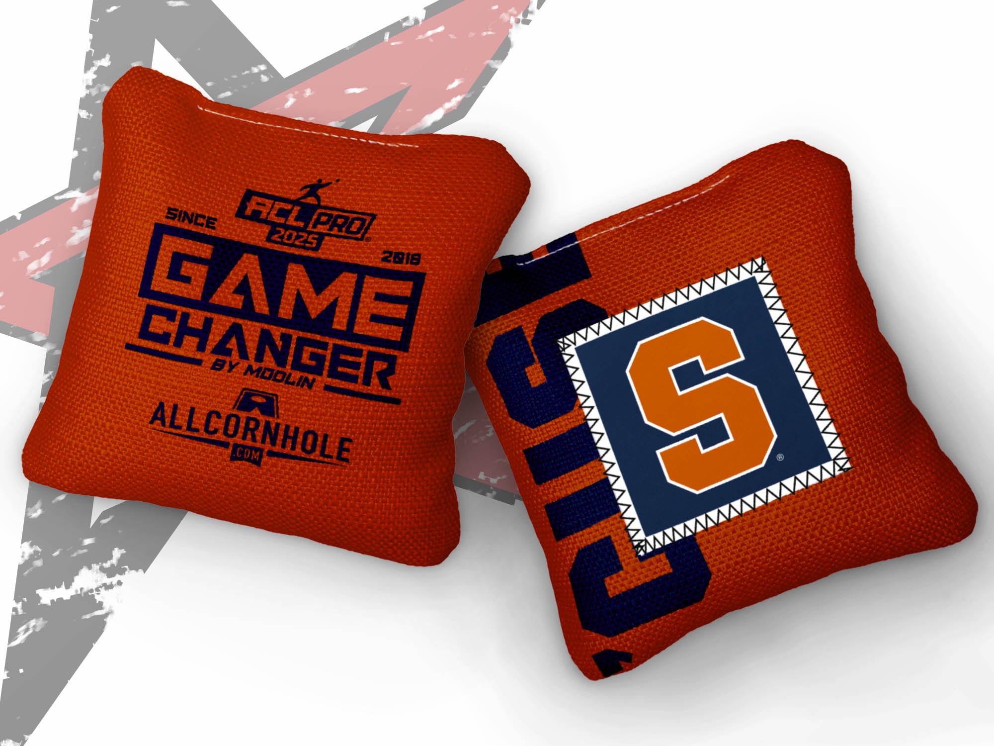 Officially Licensed Collegiate Cornhole Bags - AllCornhole Game Changers - Set of 4 - Syracuse University