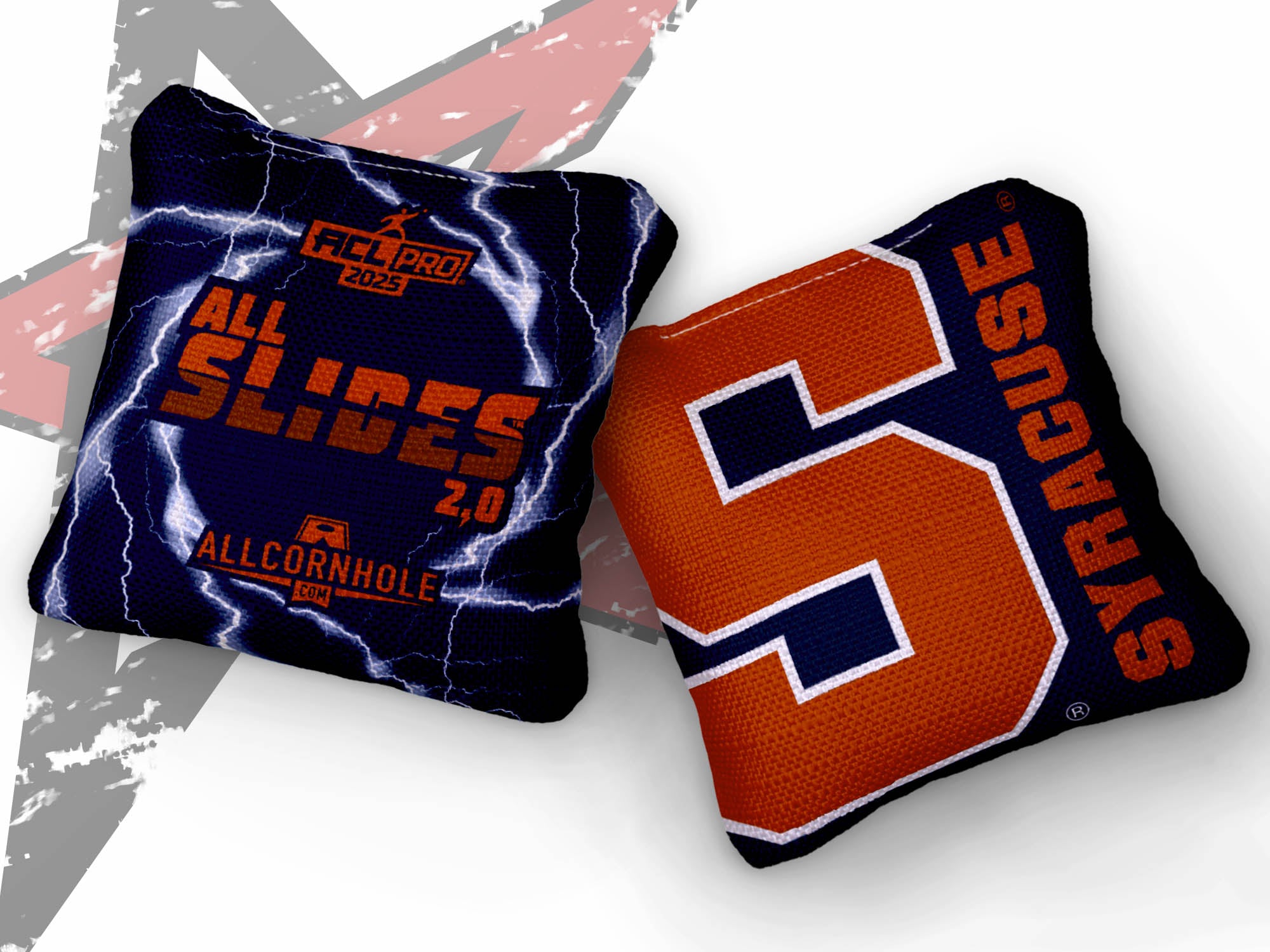 Officially Licensed Collegiate Cornhole Bags - AllCornhole All-Slide 2.0 - Set of 4 - Syracuse University