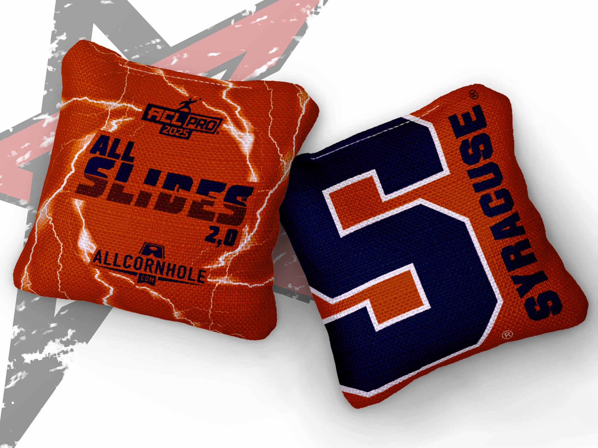 Officially Licensed Collegiate Cornhole Bags - AllCornhole All-Slide 2.0 - Set of 4 - Syracuse University