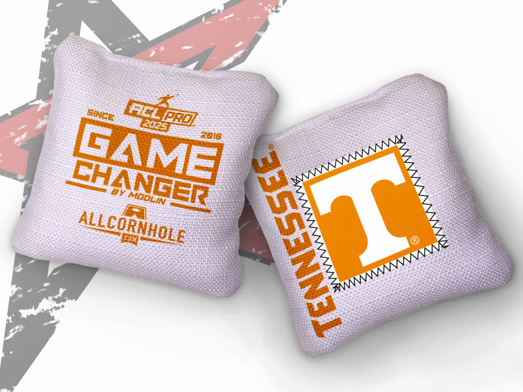 Officially Licensed Collegiate Cornhole Bags - AllCornhole Game Changers - Set of 4 - University of Tennessee