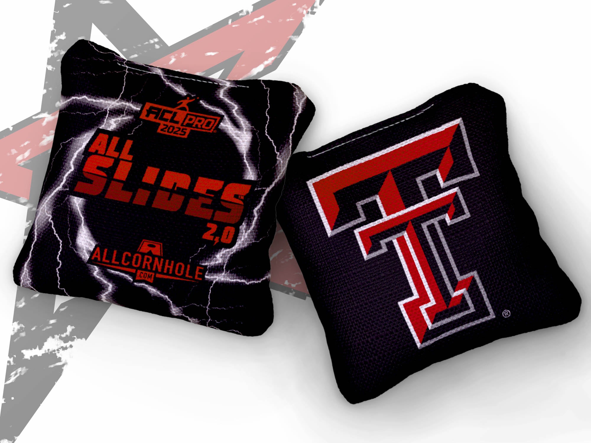 Officially Licensed Collegiate Cornhole Bags - AllCornhole All-Slide 2.0 - Set of 4 - Texas Tech