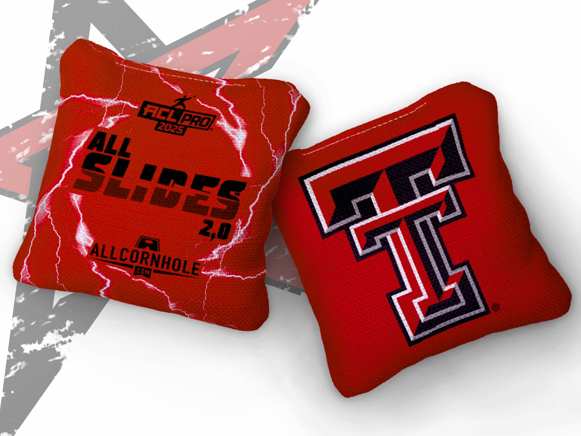 Officially Licensed Collegiate Cornhole Bags - AllCornhole All-Slide 2.0 - Set of 4 - Texas Tech