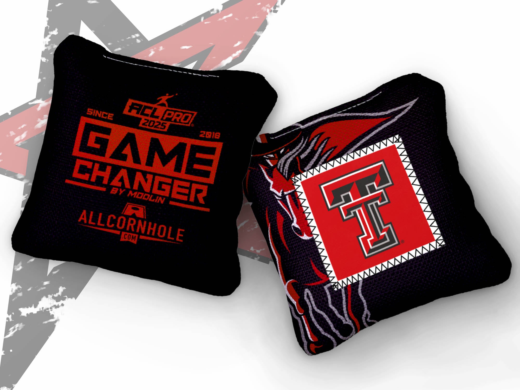 Officially Licensed Collegiate Cornhole Bags - AllCornhole Game Changers - Set of 4 - Texas Tech