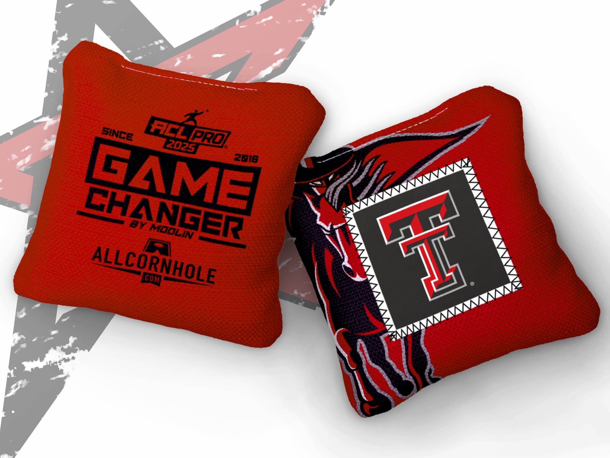 Officially Licensed Collegiate Cornhole Bags - AllCornhole Game Changers - Set of 4 - Texas Tech