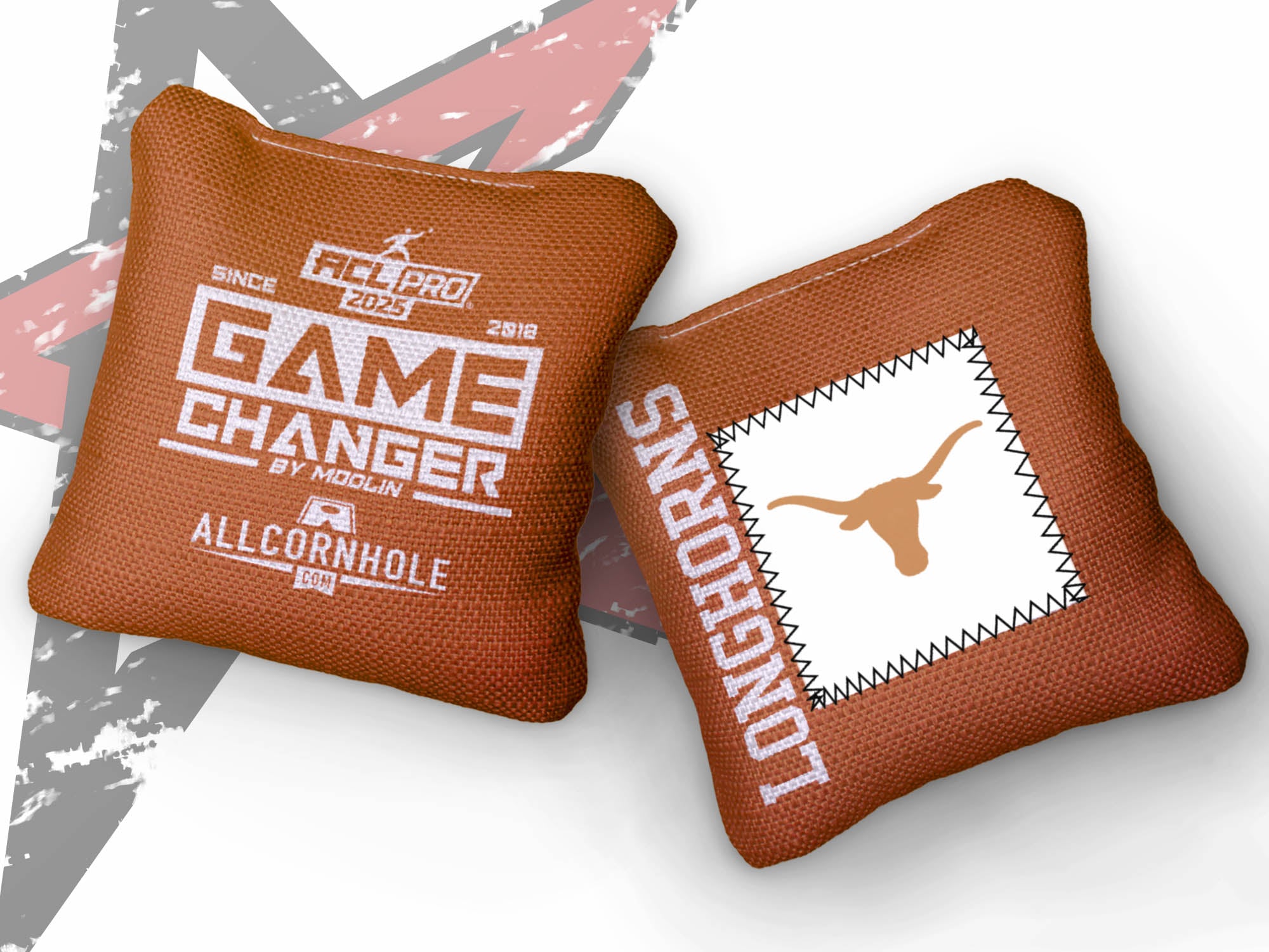 Officially Licensed Collegiate Cornhole Bags - AllCornhole Game Changers - Set of 4 - University of Texas at Austin