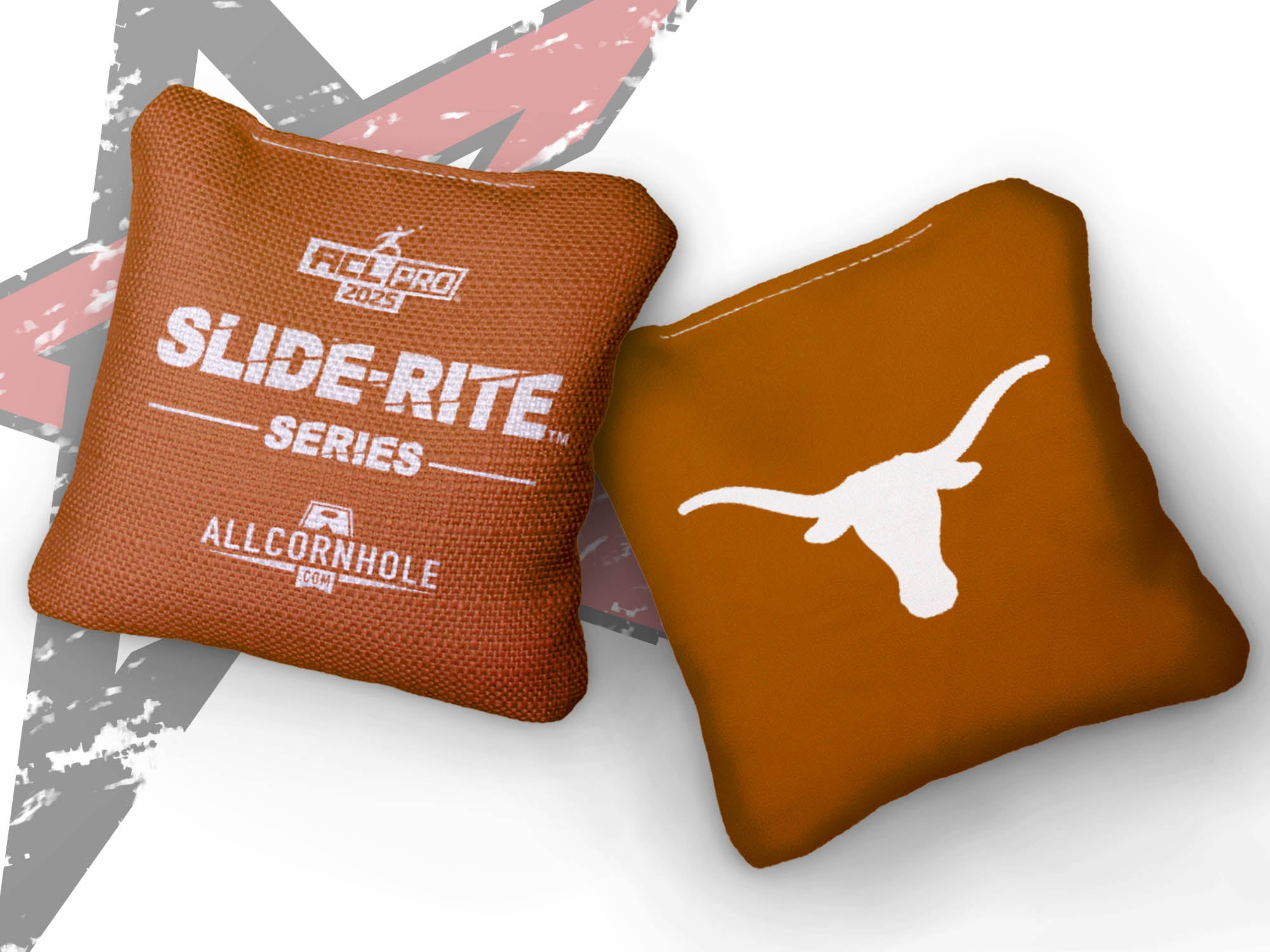 Officially Licensed Collegiate Cornhole Bags - AllCornhole Slide Rite - Set of 4 - University of Texas at Austin