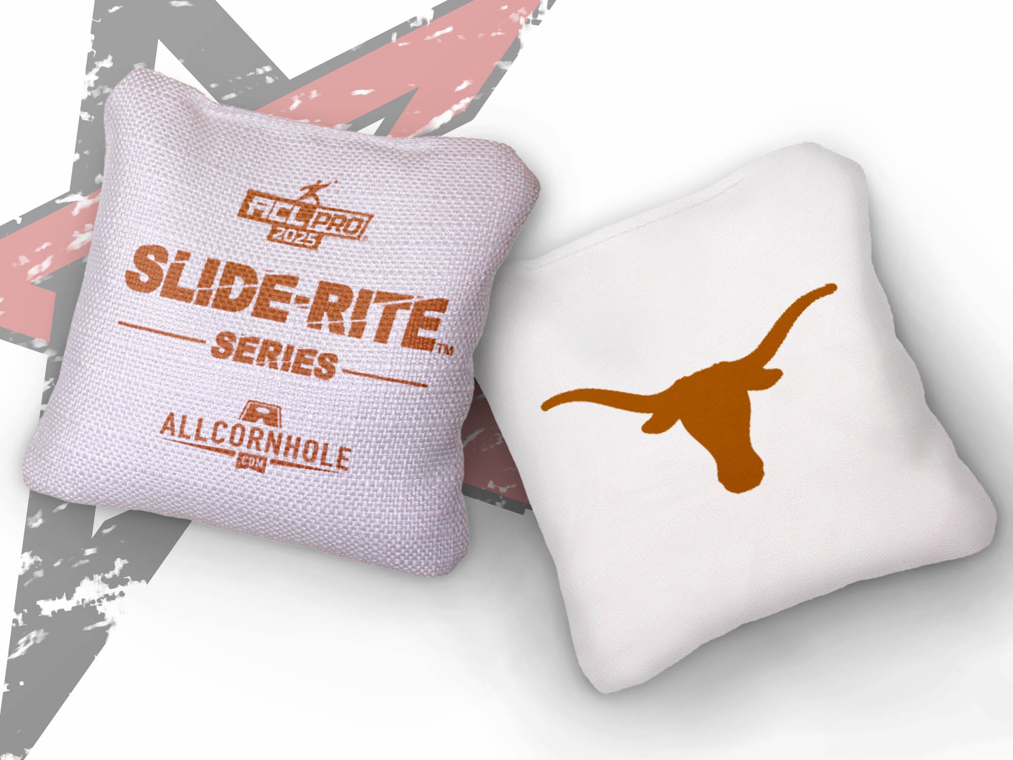 Officially Licensed Collegiate Cornhole Bags - AllCornhole Slide Rite - Set of 4 - University of Texas at Austin