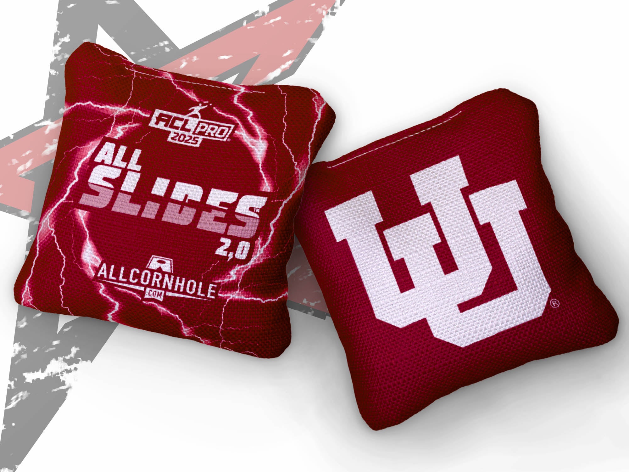 Officially Licensed Collegiate Cornhole Bags - AllCornhole All-Slide 2.0 - Set of 4 - University of Utah