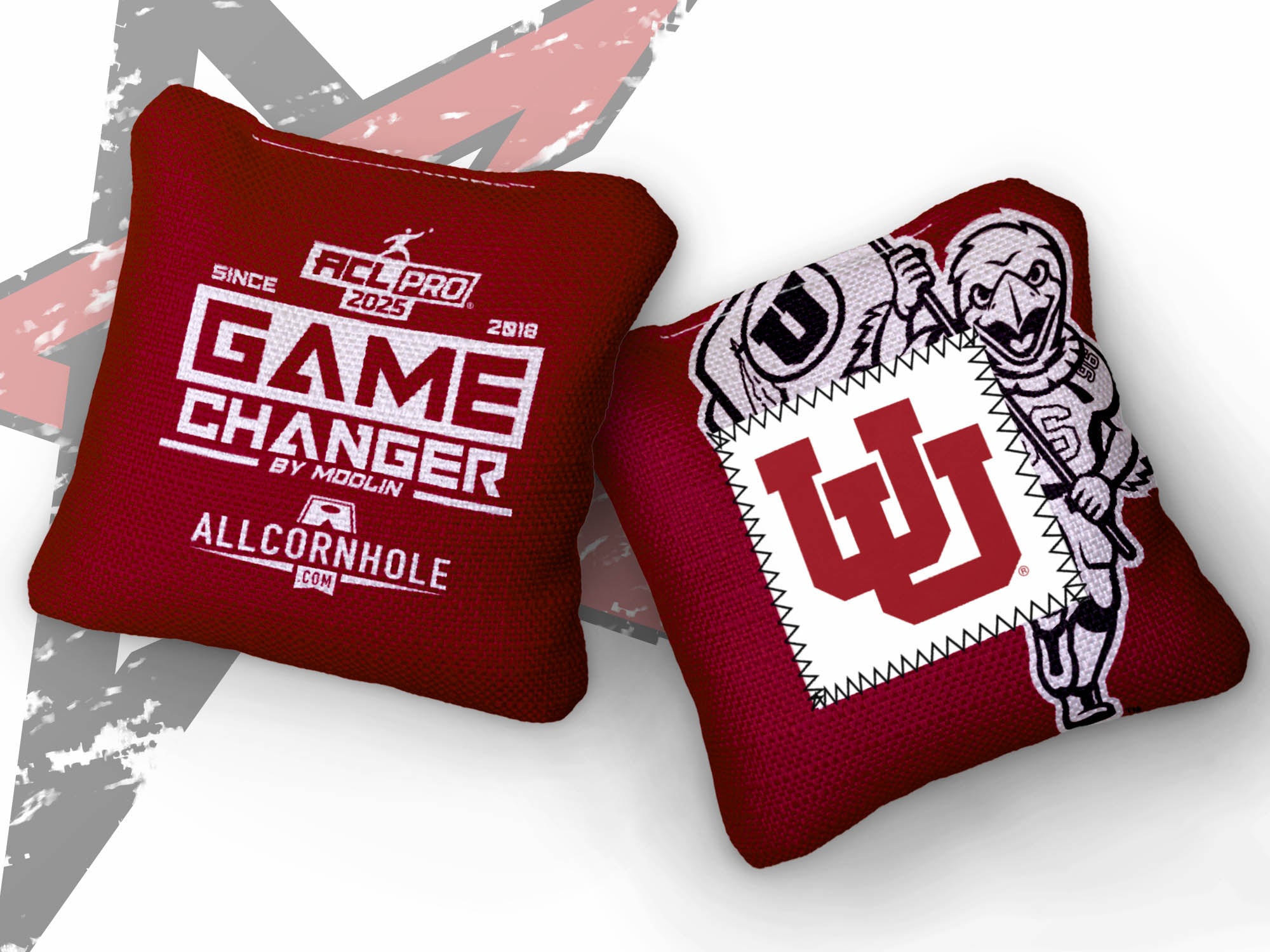 Officially Licensed Collegiate Cornhole Bags - AllCornhole Game Changers - Set of 4 - University of Utah