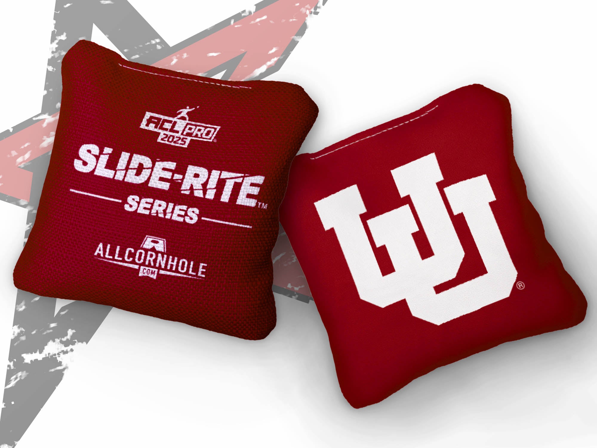 Officially Licensed Collegiate Cornhole Bags - AllCornhole Slide Rite - Set of 4 - University of Utah