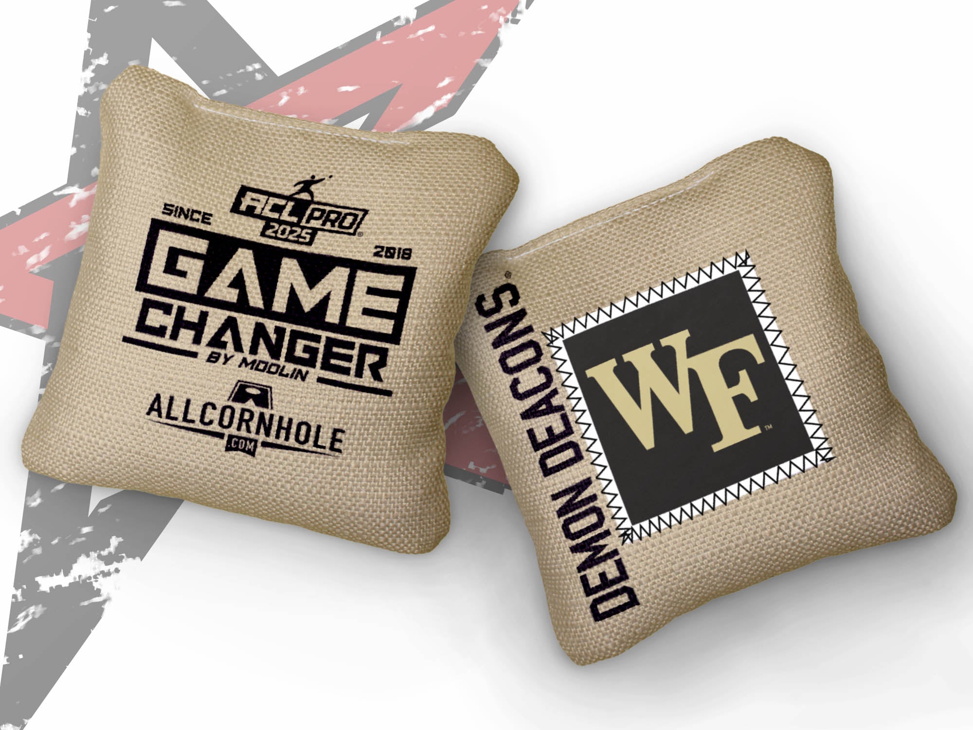 Officially Licensed Collegiate Cornhole Bags - AllCornhole Game Changers - Set of 4 - Wake Forest University