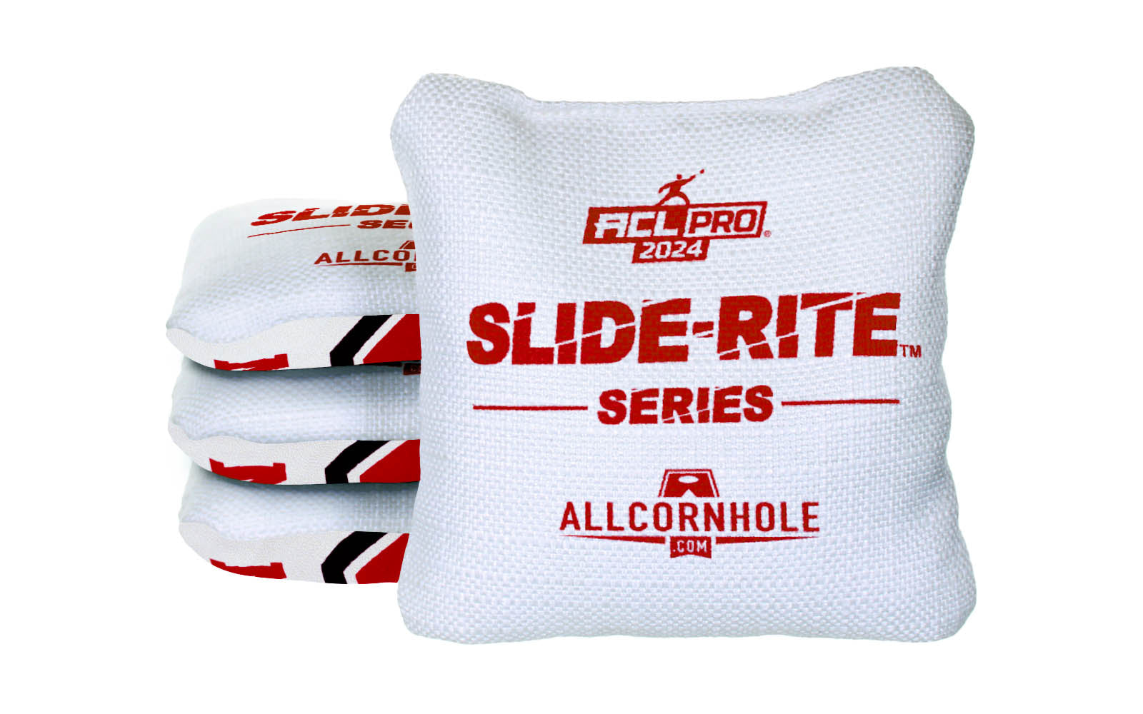Officially Licensed Collegiate Cornhole Bags - AllCornhole Slide Rite - Set of 4 - North Carolina State University