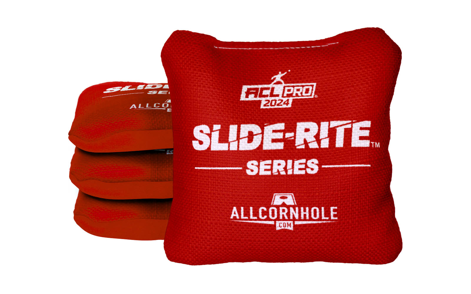 Officially Licensed Collegiate Cornhole Bags - AllCornhole Slide Rite - Set of 4 - University of Nebraska