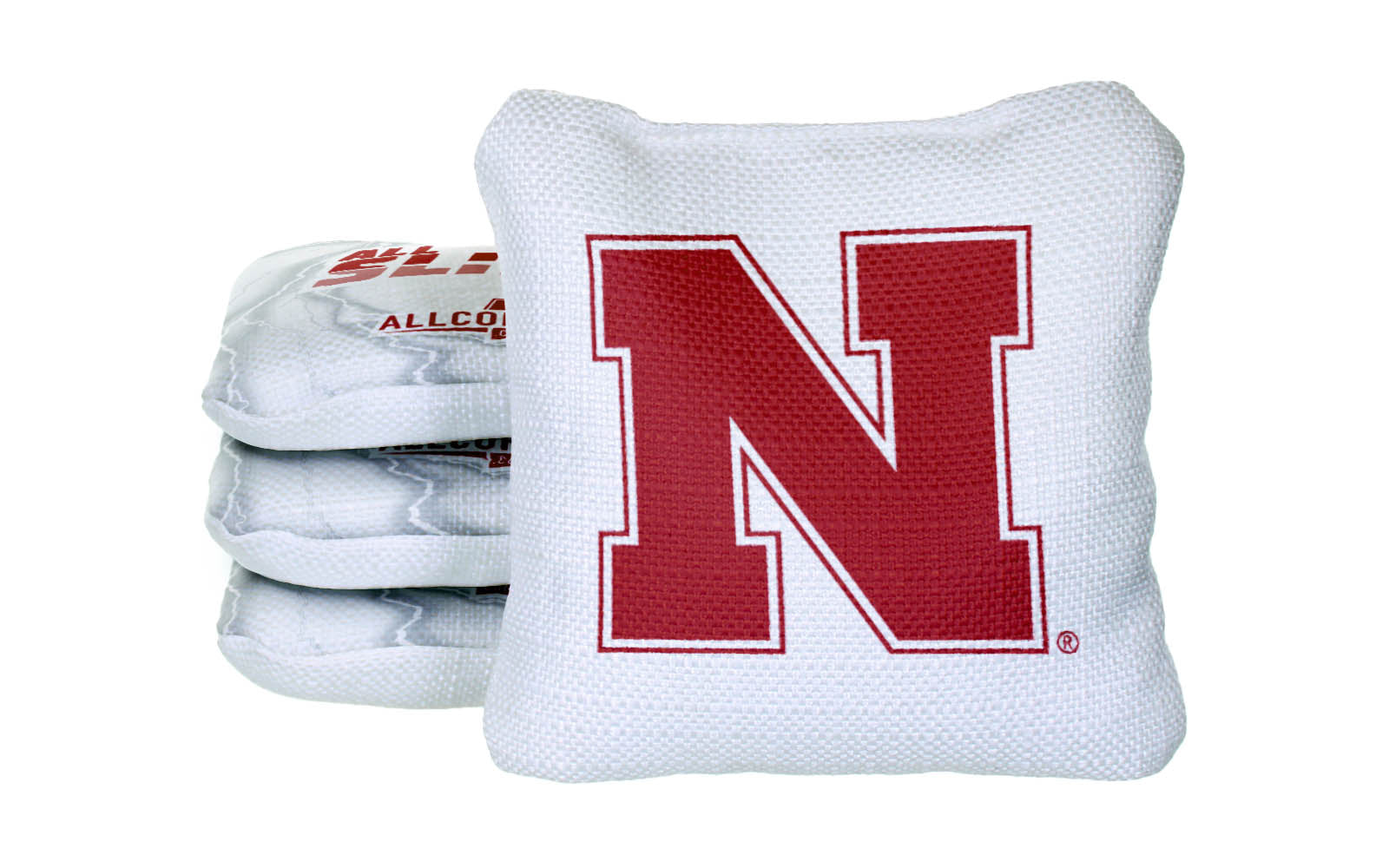 Officially Licensed Collegiate Cornhole Bags - AllCornhole All-Slide 2.0 - Set of 4 - University of Nebraska