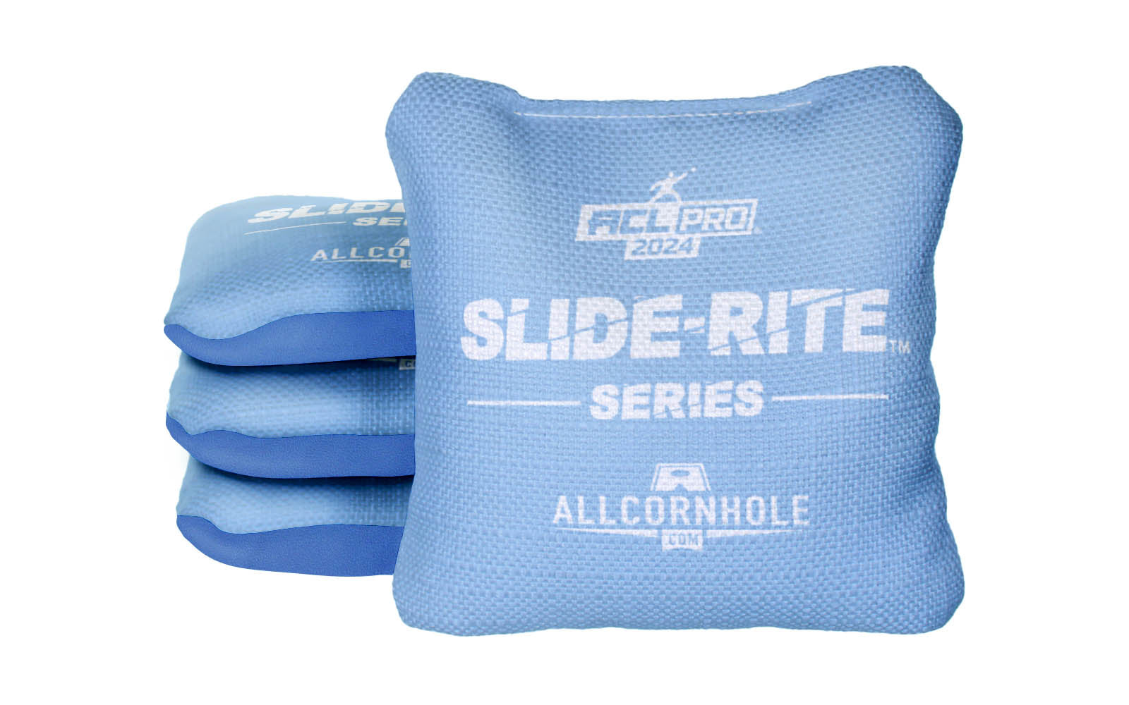 Officially Licensed Collegiate Cornhole Bags - AllCornhole Slide Rite - Set of 4 - University of North Carolina